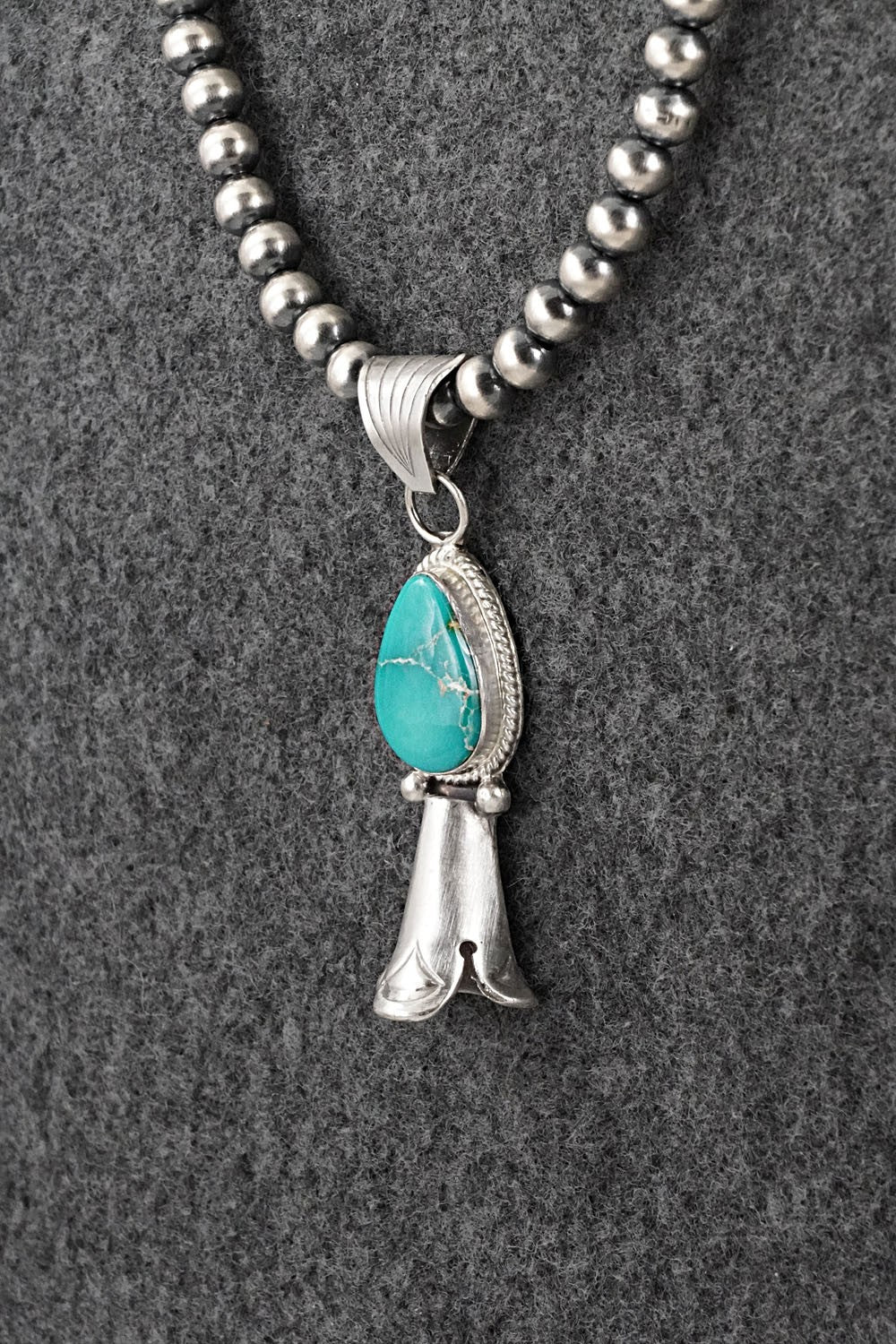 Turquoise & Sterling Silver Necklace - Samuel Yellowhair