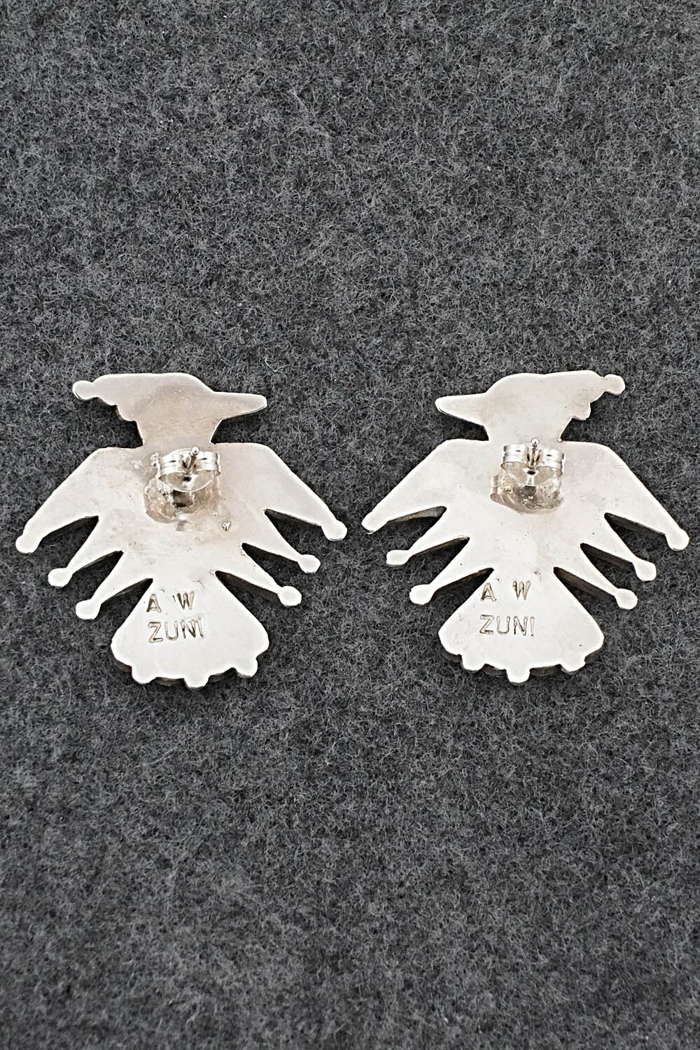 Multi-Stone Inlay & Sterling Silver Earrings - Adrian Wallace