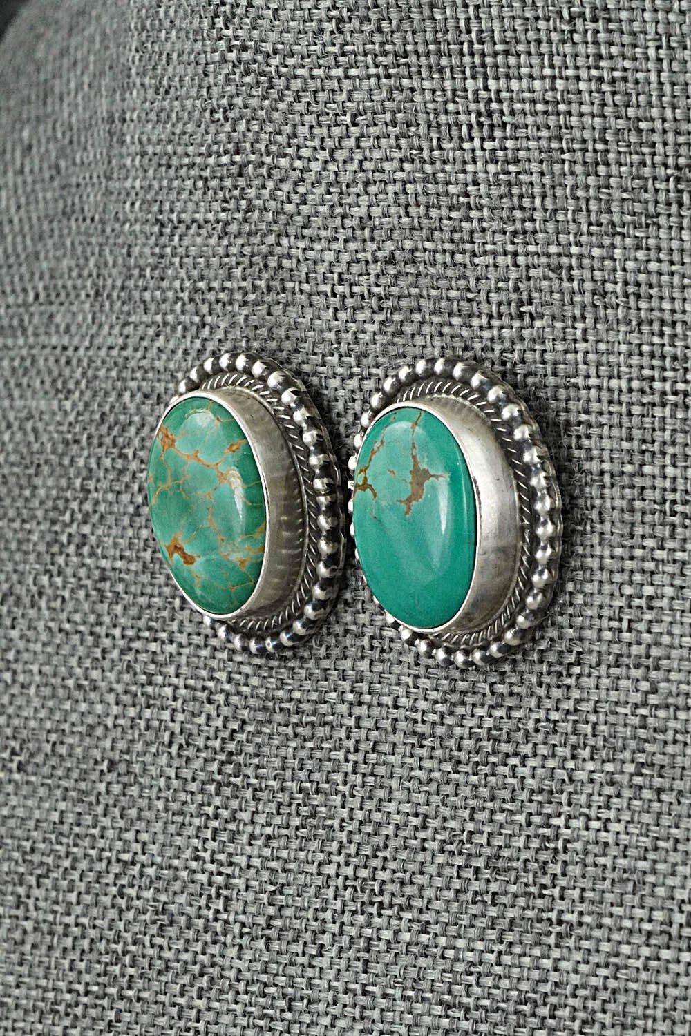 Turquoise & Sterling Silver Pendant and Earrings Set - Kathleen Chavez