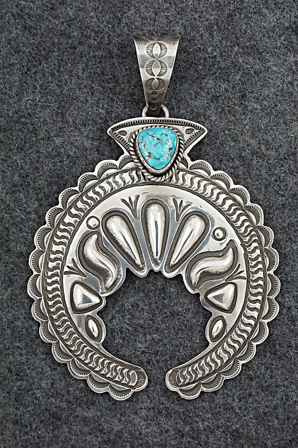 Turquoise & Sterling Silver Pendant - Alex Sanchez