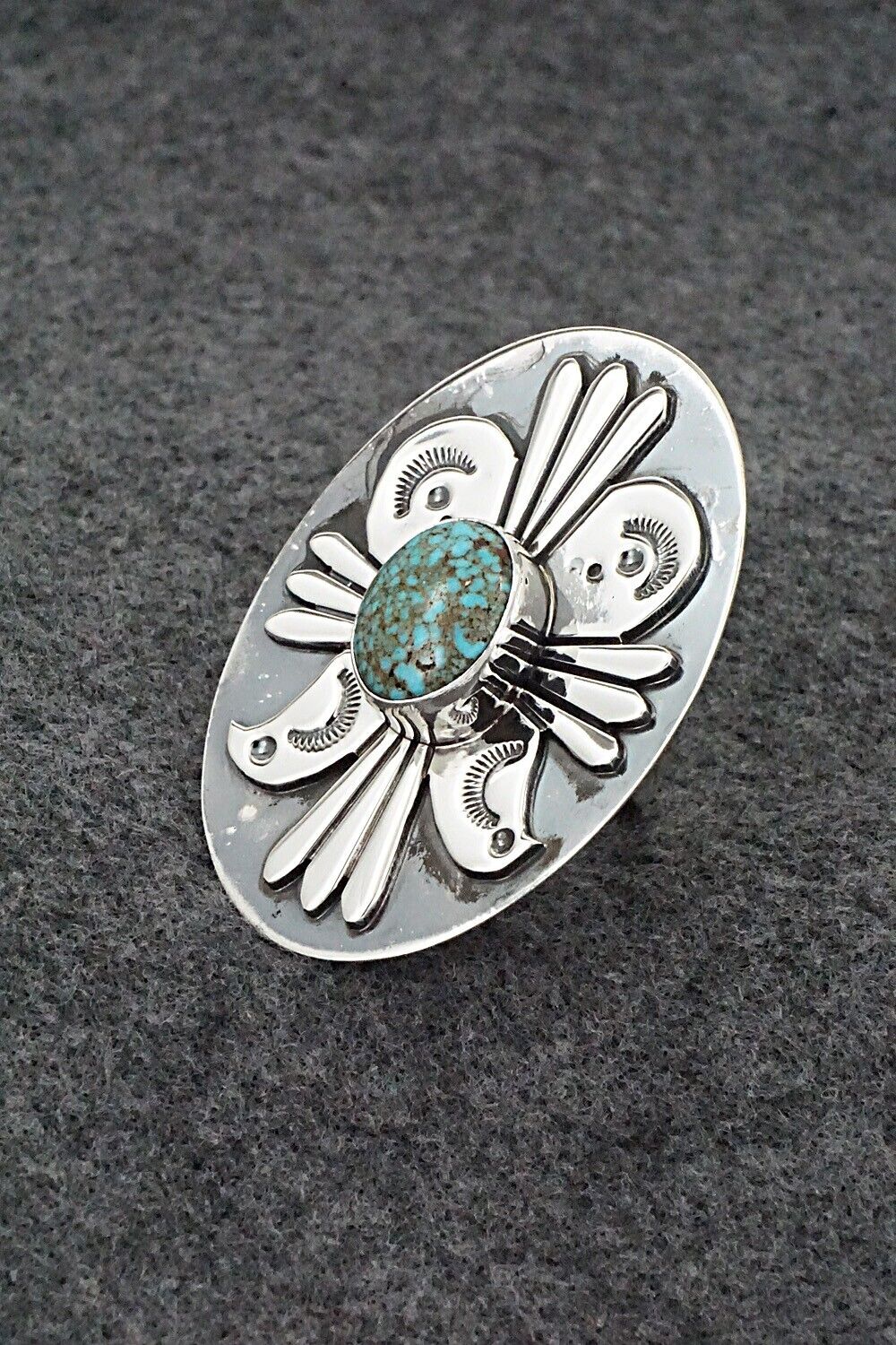 Turquoise & Sterling Silver Ring - Marita Benally - Size 7