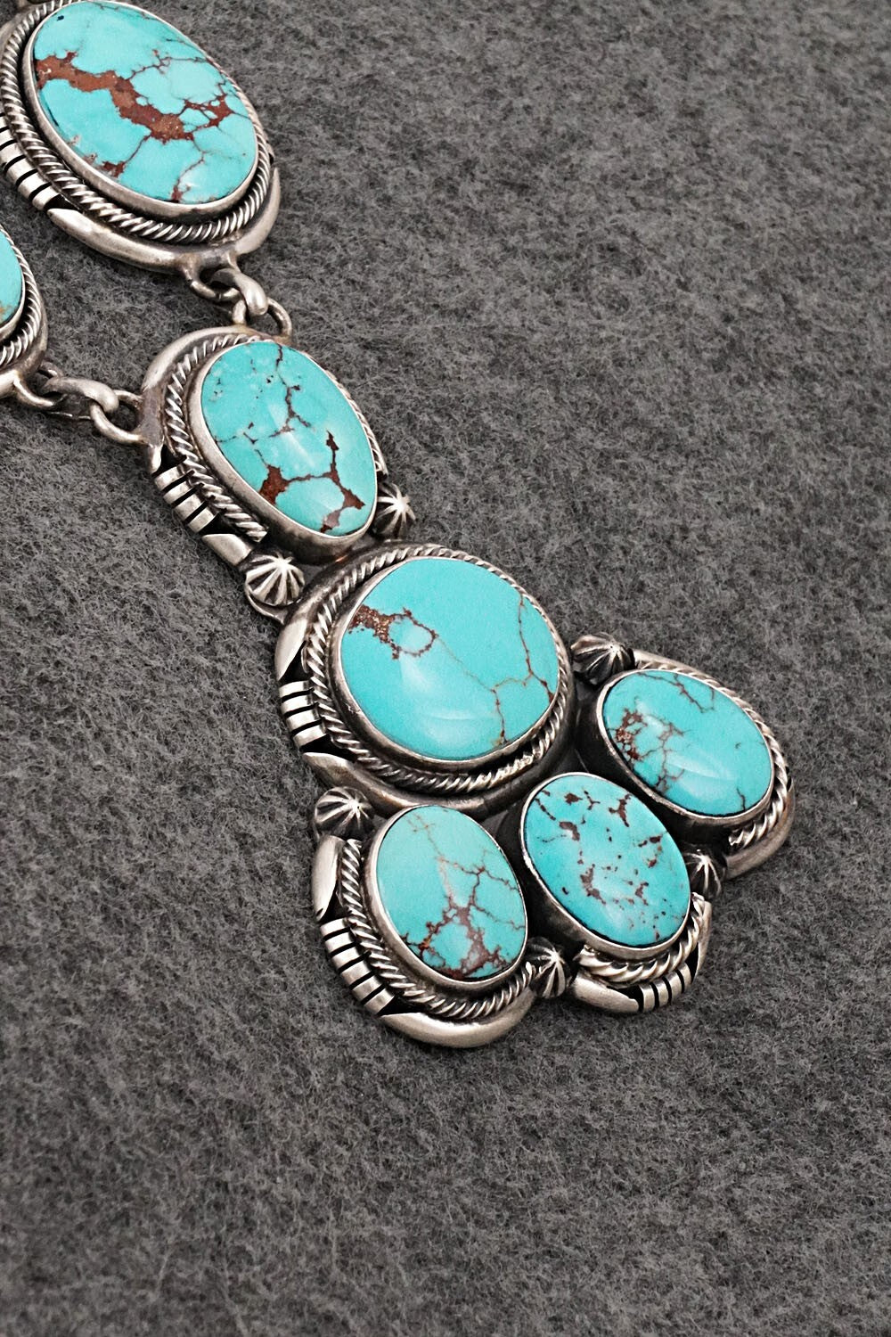 Turquoise & Sterling Silver Necklace Set - Paul Livingston