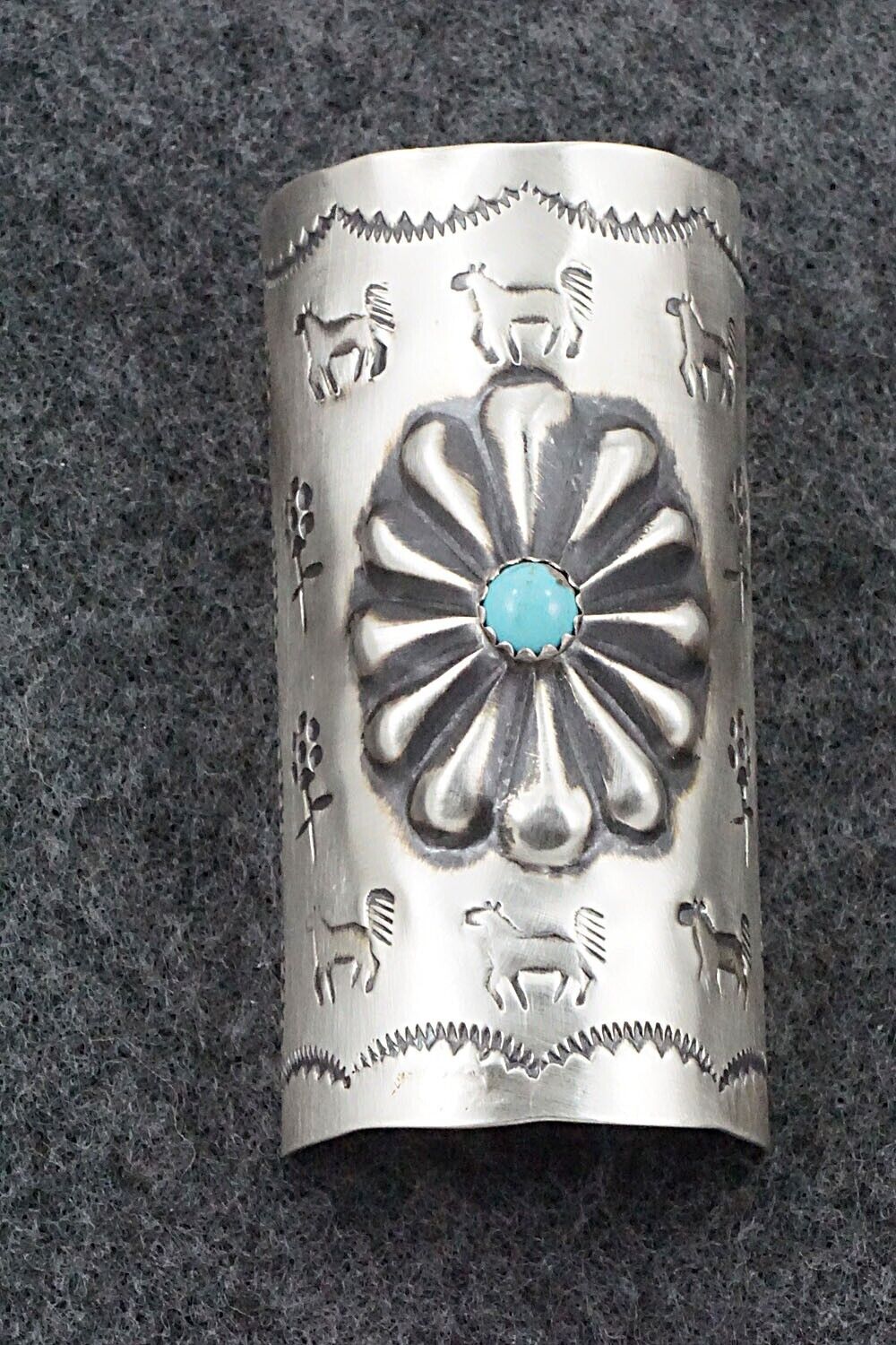 Turquoise & Sterling Silver Hair Pin - Arlene Soce