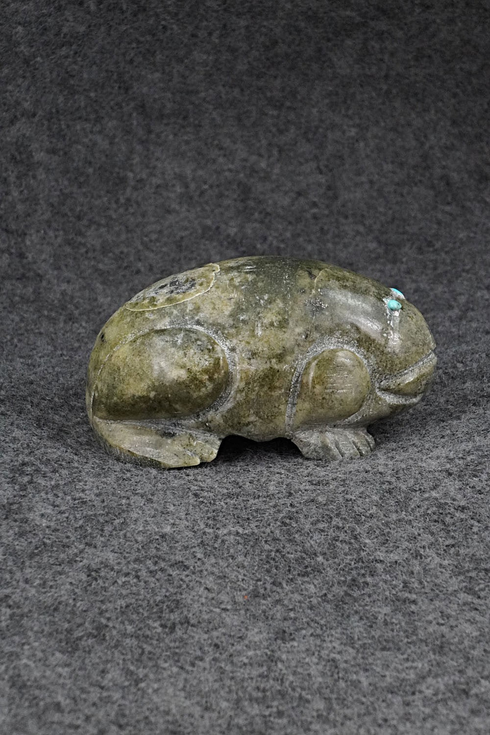 Frog Zuni Fetish Carving - Garrick Weeka