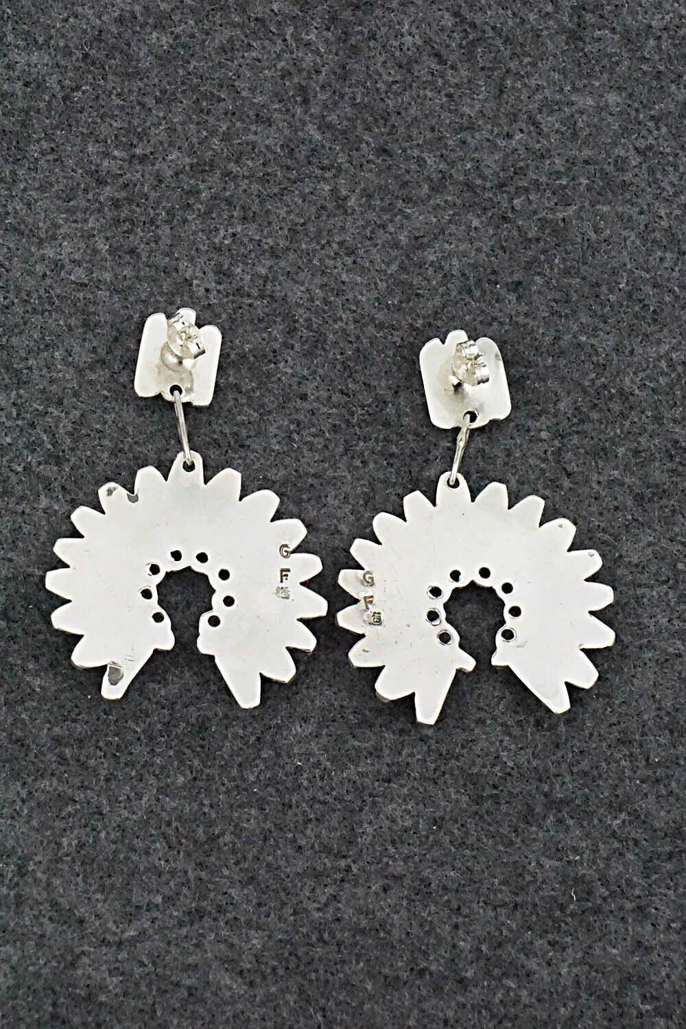 Turquoise & Sterling Silver Earrings - Geraldine Faber