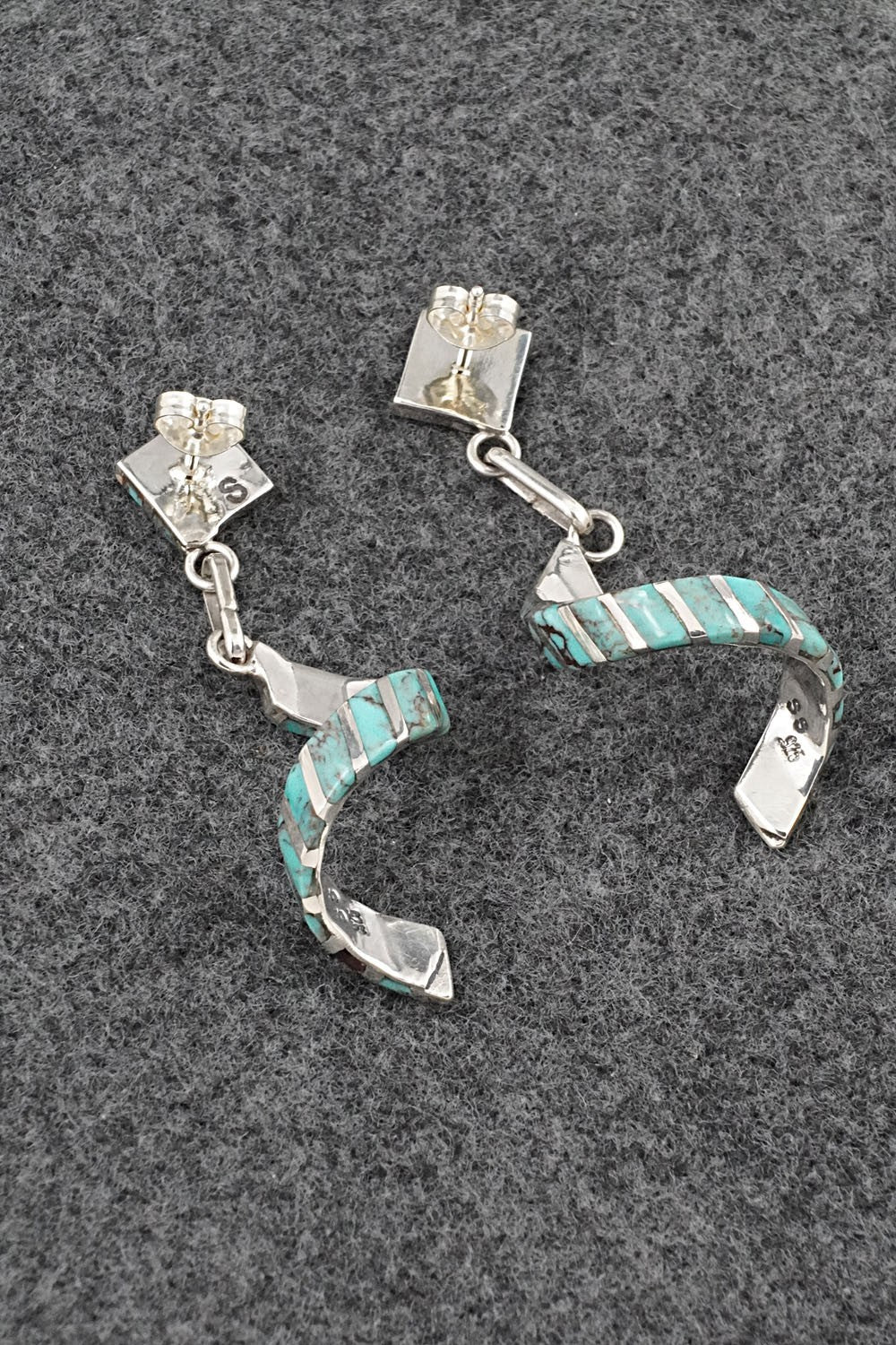 Turquoise & Sterling Silver Earrings - Shawn Sheyka