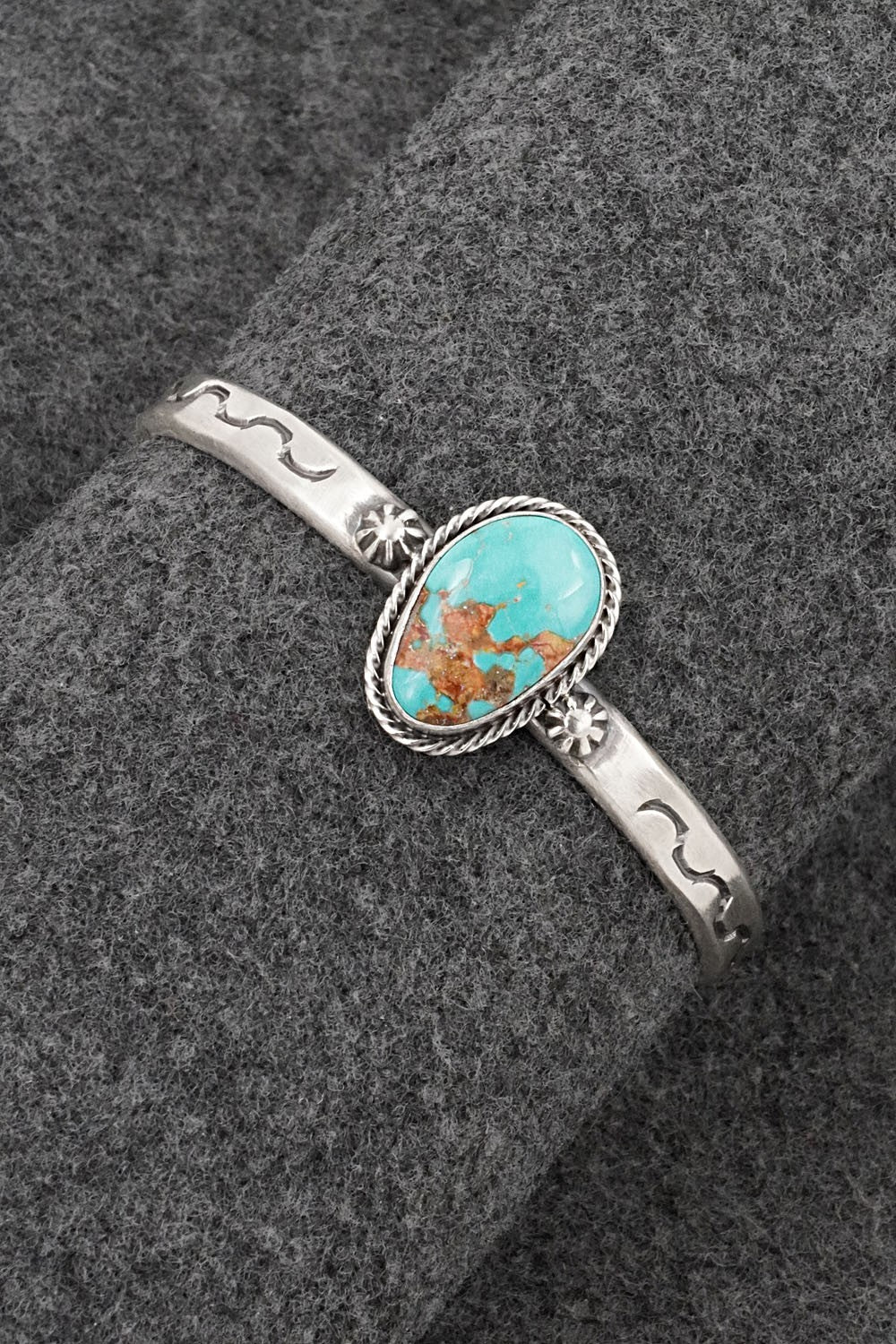 Turquoise & Sterling Silver Bracelet - Samuel Yellowhair