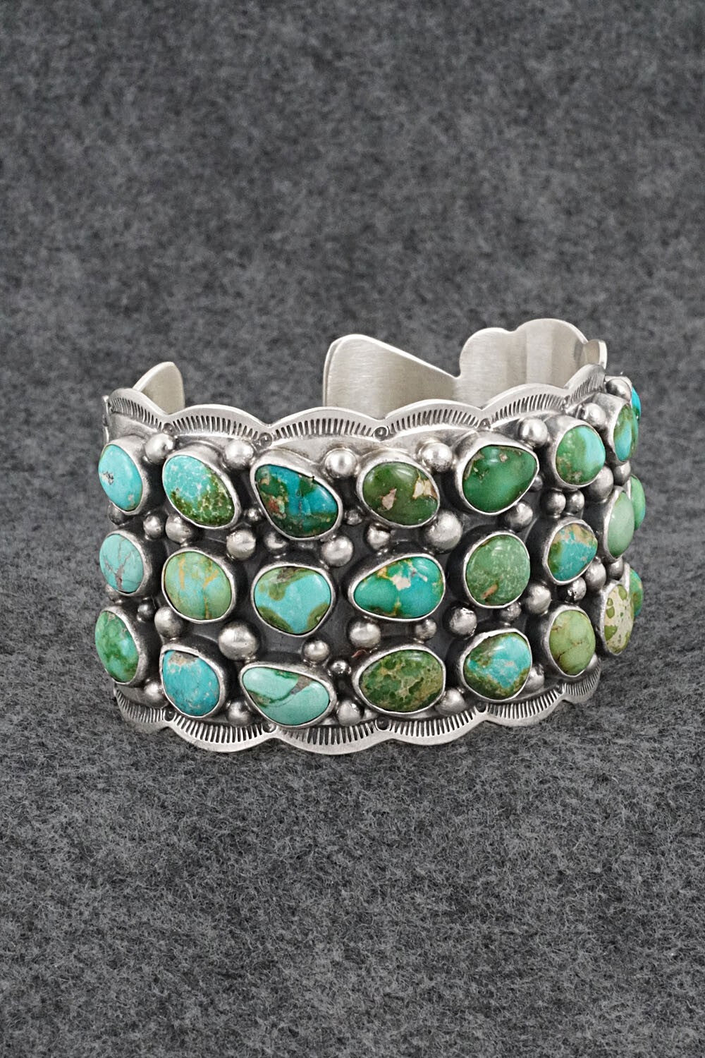 Turquoise & Sterling Silver Bracelet - Tom Lewis