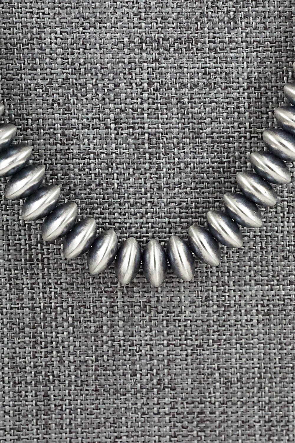 Sterling Silver Navajo Pearl Necklace 18" - Bryannen Halwood