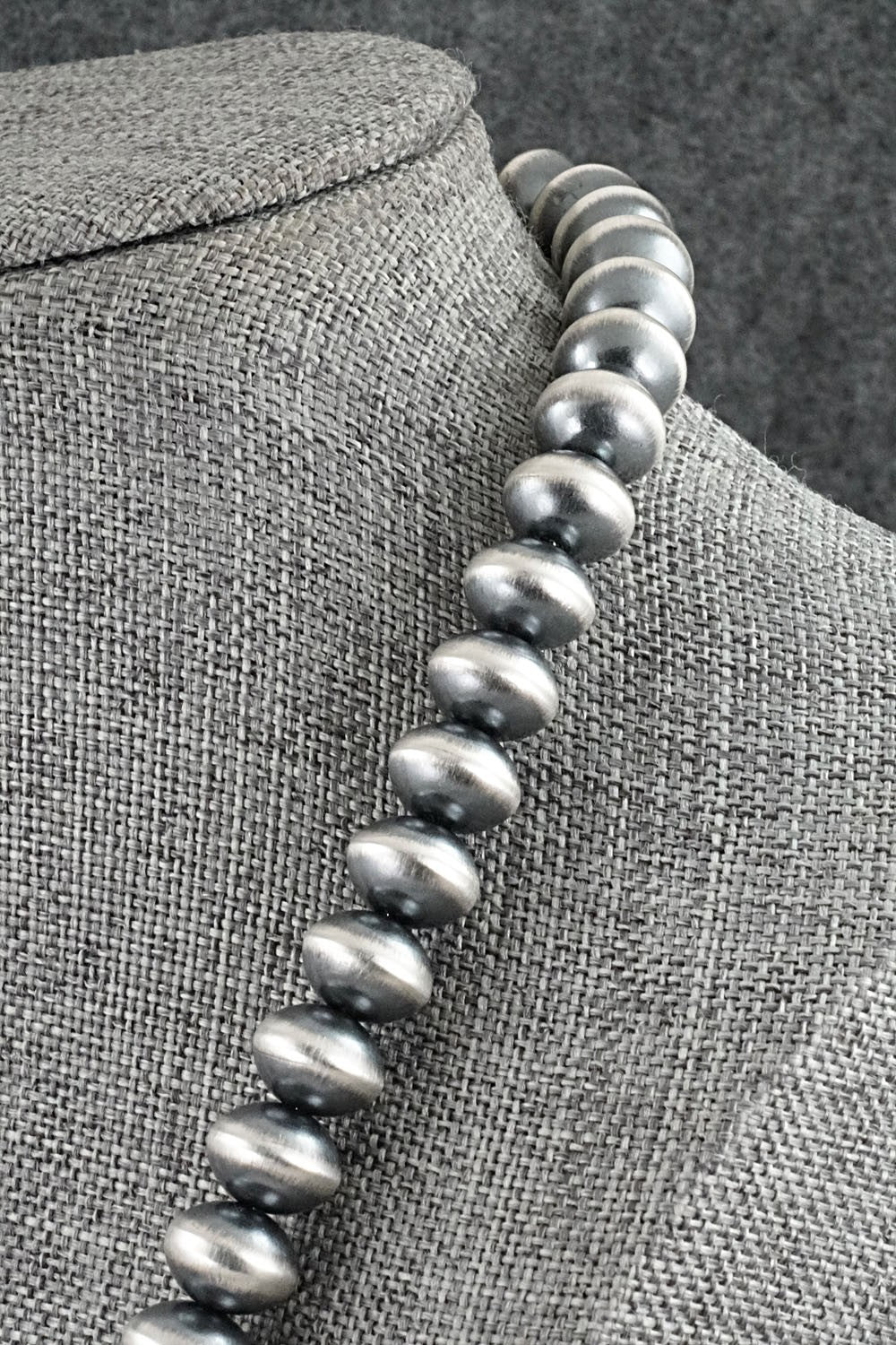 Sterling Silver Navajo Pearl Necklace 20" - Tonisha Haley
