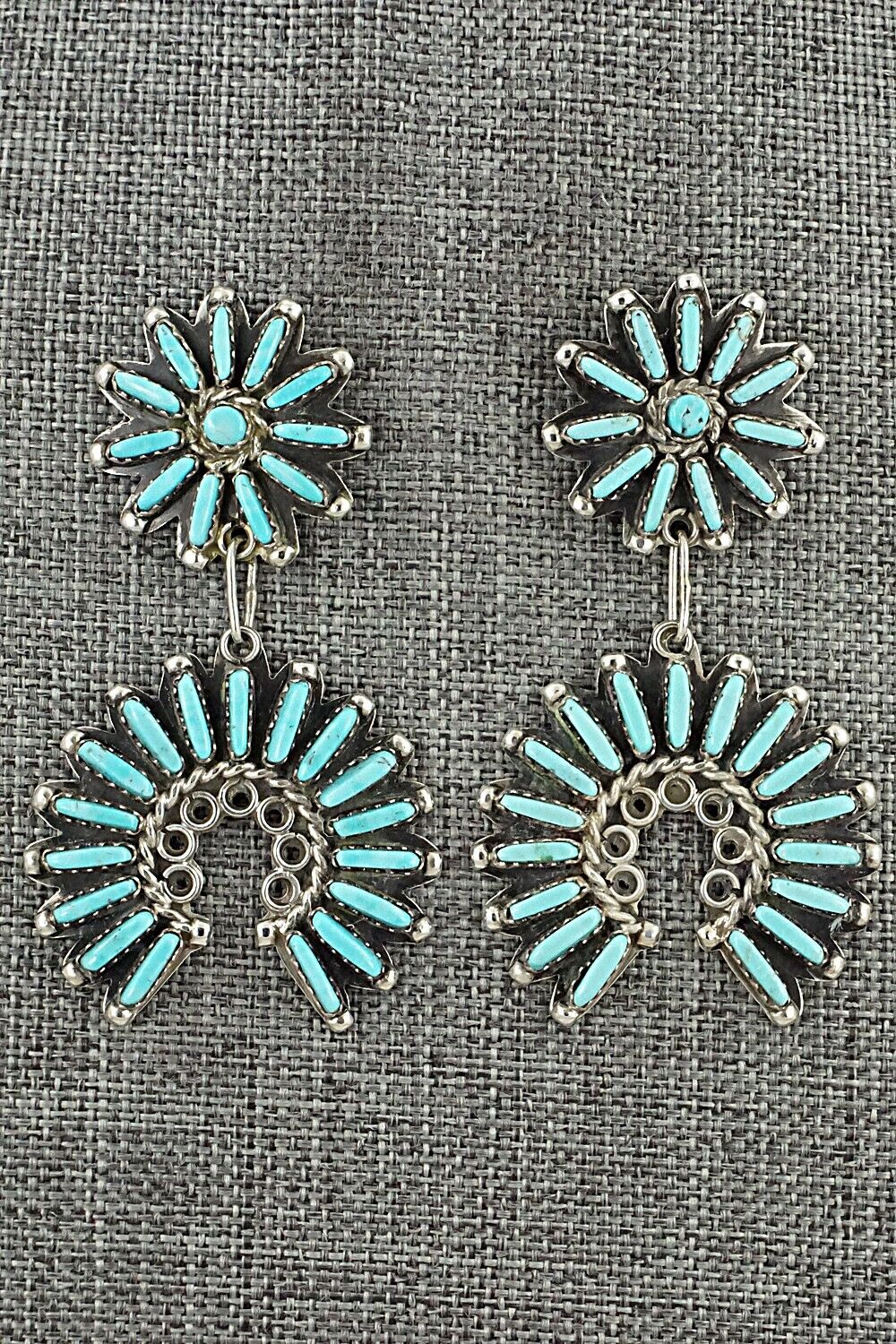 Turquoise & Sterling Silver Earrings - Charlie John