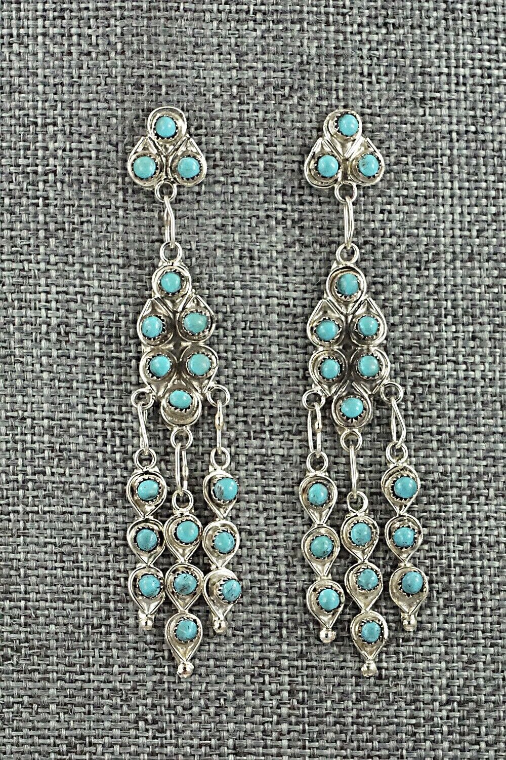 Turquoise & Sterling Silver Earrings - Waylon Johnson
