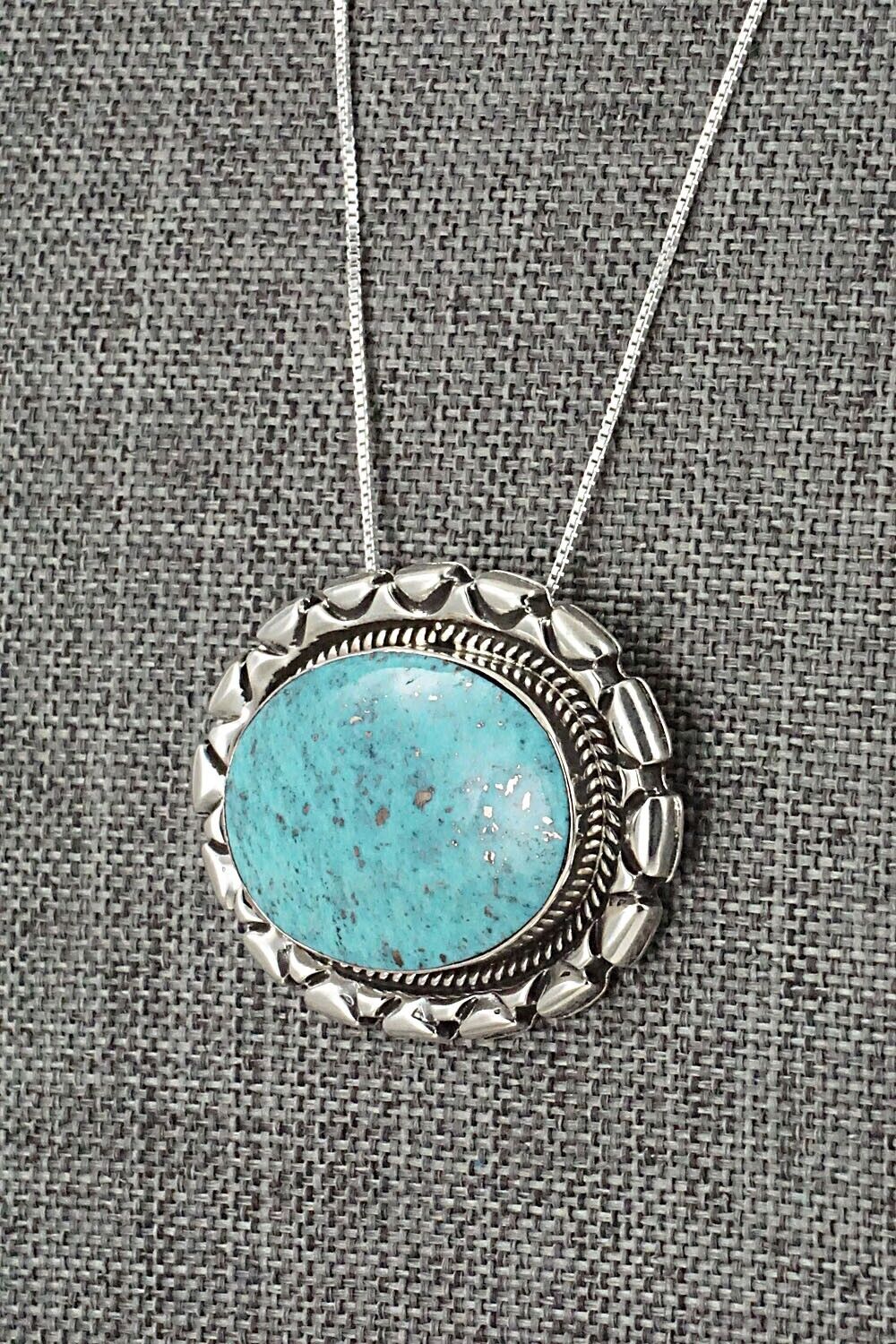 Turquoise & Sterling Silver Necklace - Jimson Belin
