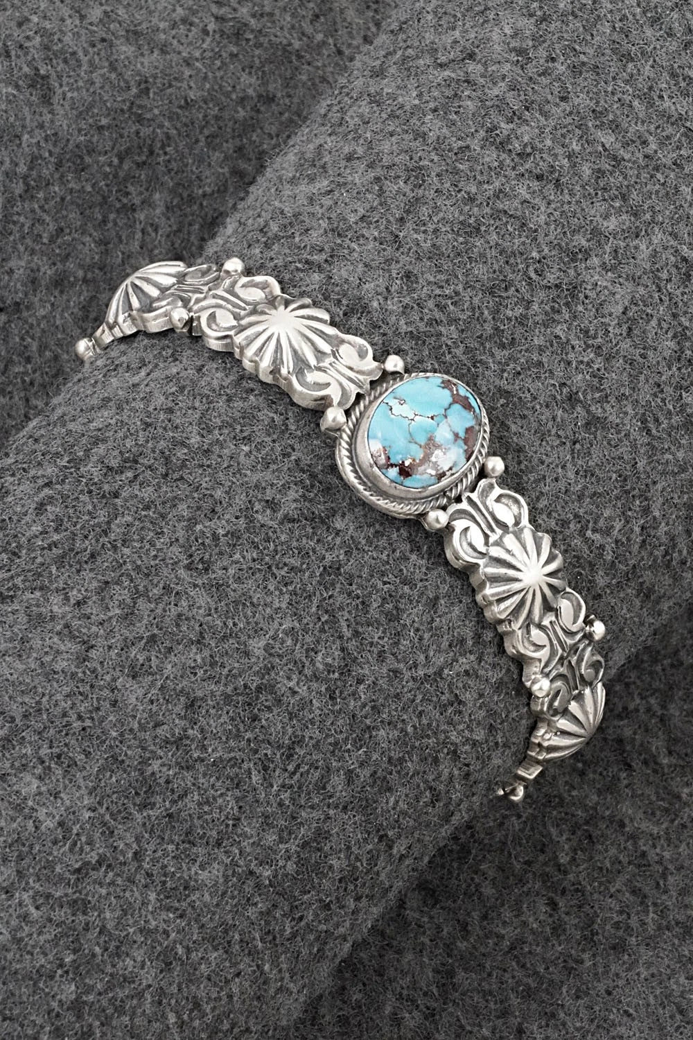Turquoise & Sterling Silver Bracelet - Thomas Yazzie
