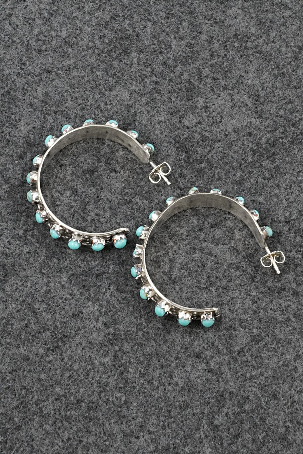 Turquoise & Sterling Silver Earrings - Joanne Cheama