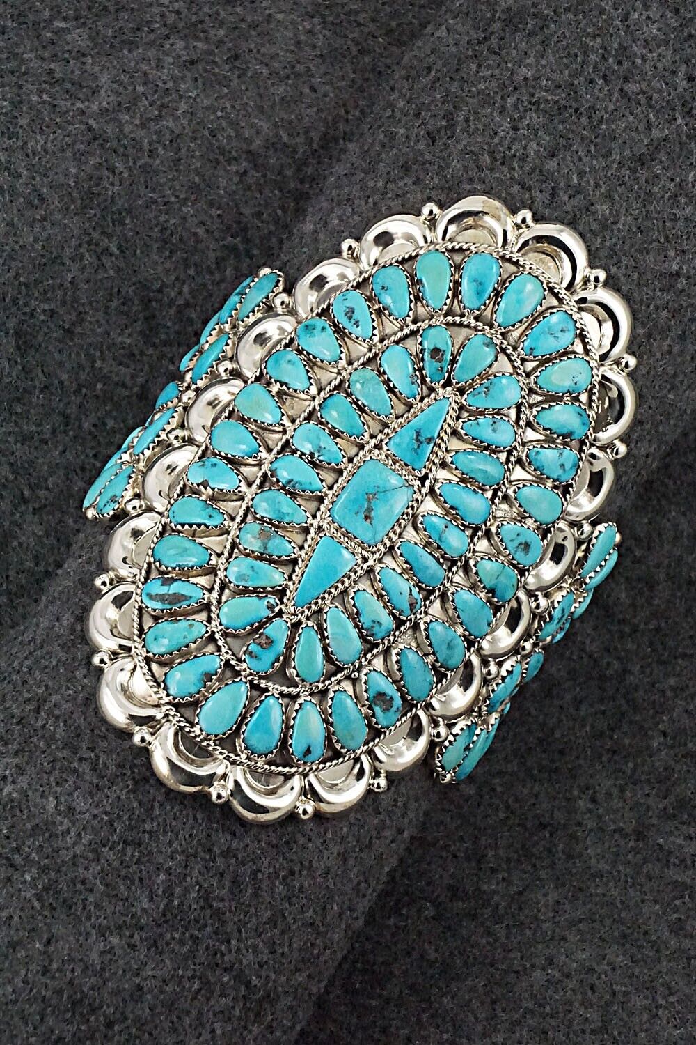 Turquoise & Sterling Silver Bracelet - Justin Wilson