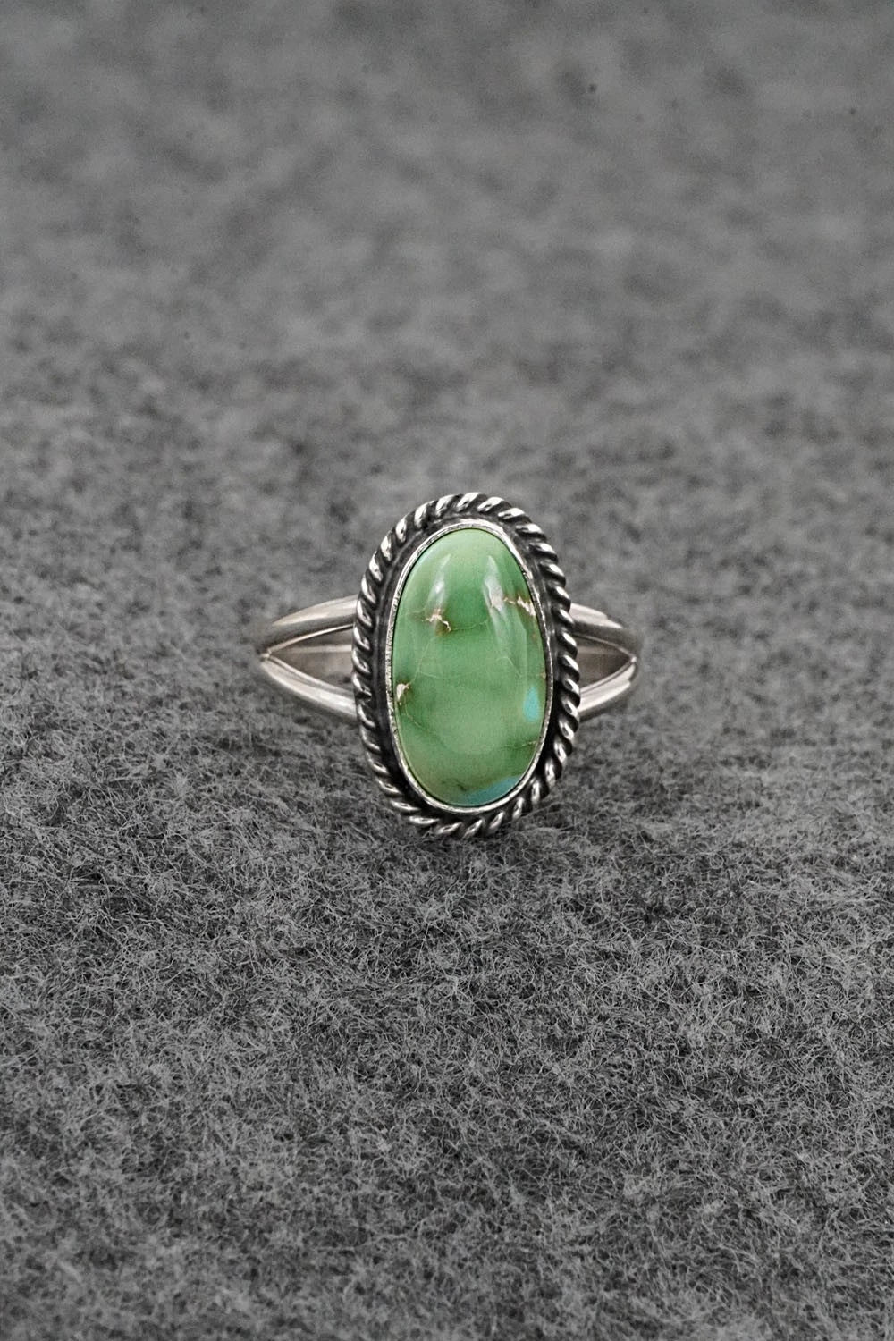 Turquoise & Sterling Silver Ring - Rosemary Saunders - Size 6