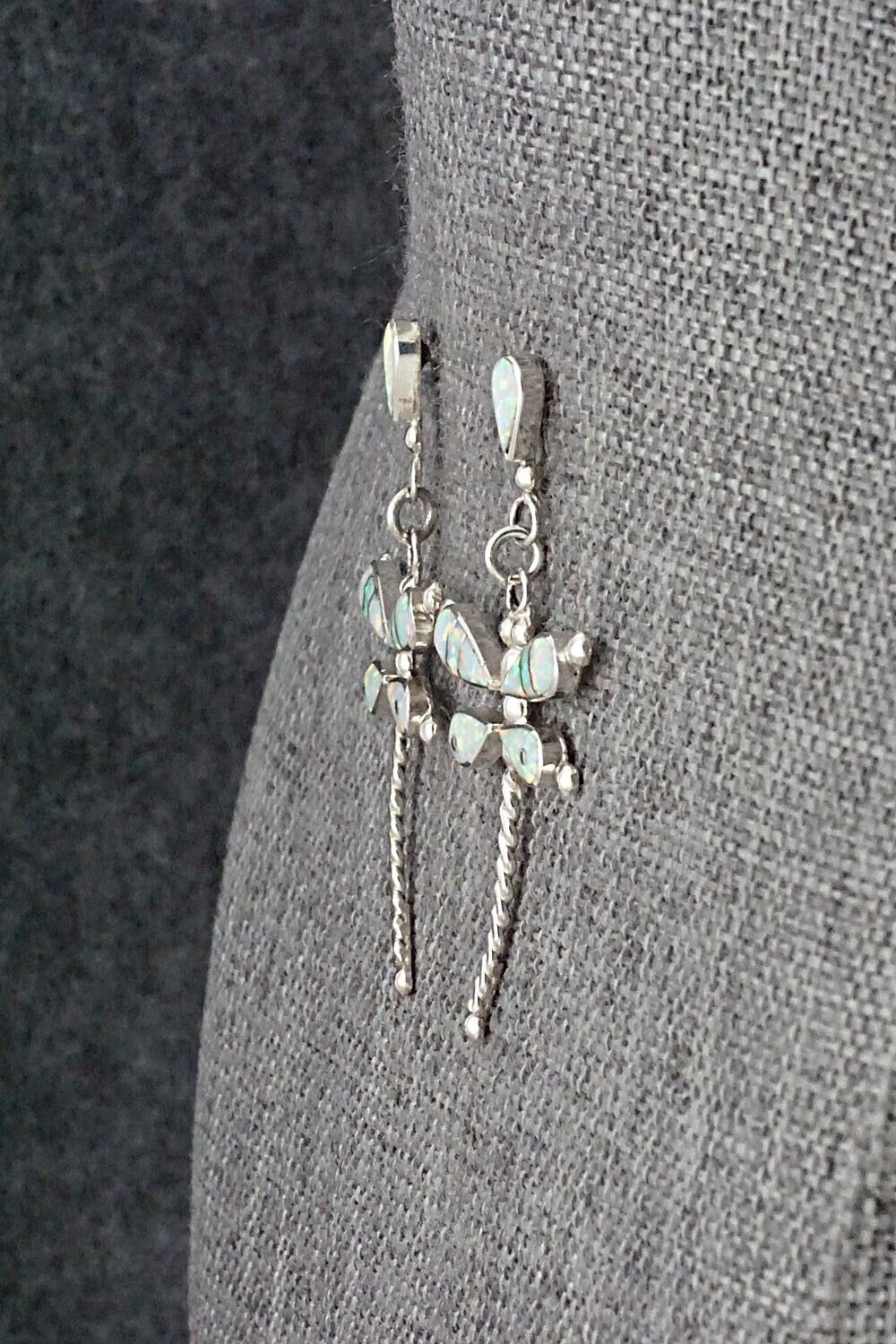Opalite & Sterling Silver Earrings - Lyndon Ahiyite