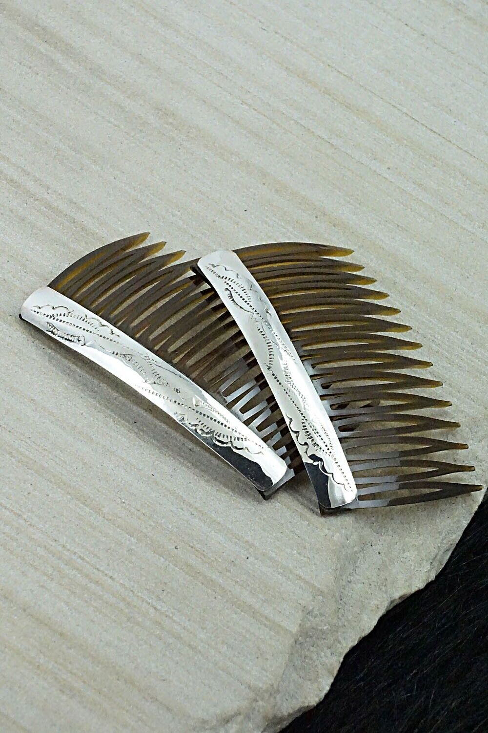 Sterling Silver Hair Combs - Randall Dalgai