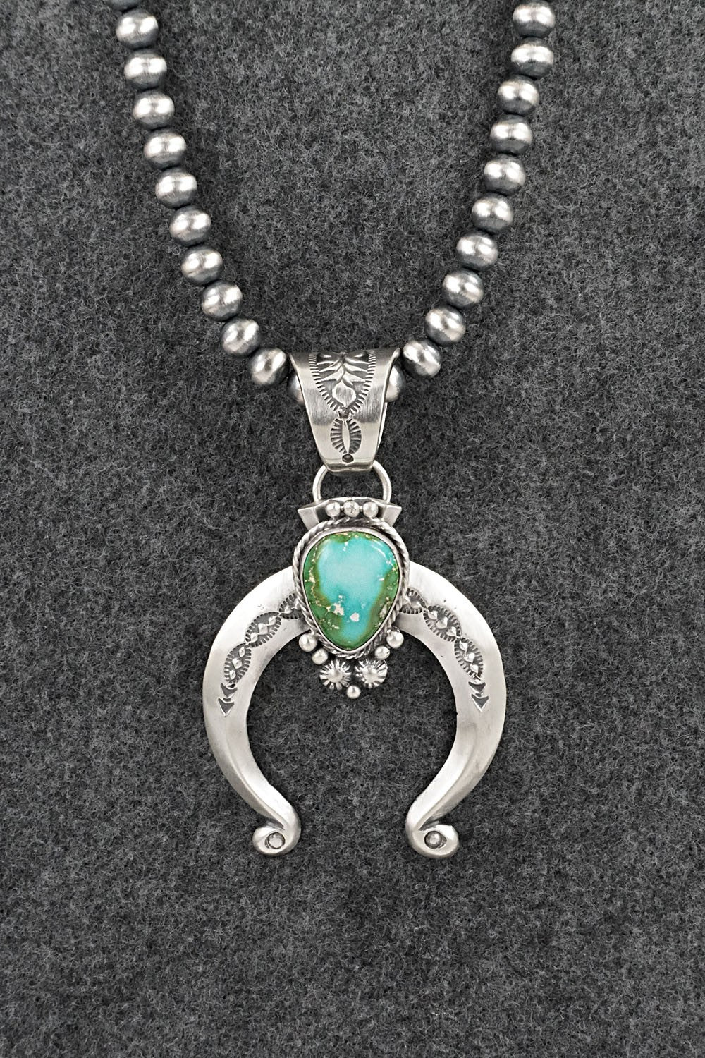 Turquoise & Sterling Silver Necklace - Samuel Yellowhair