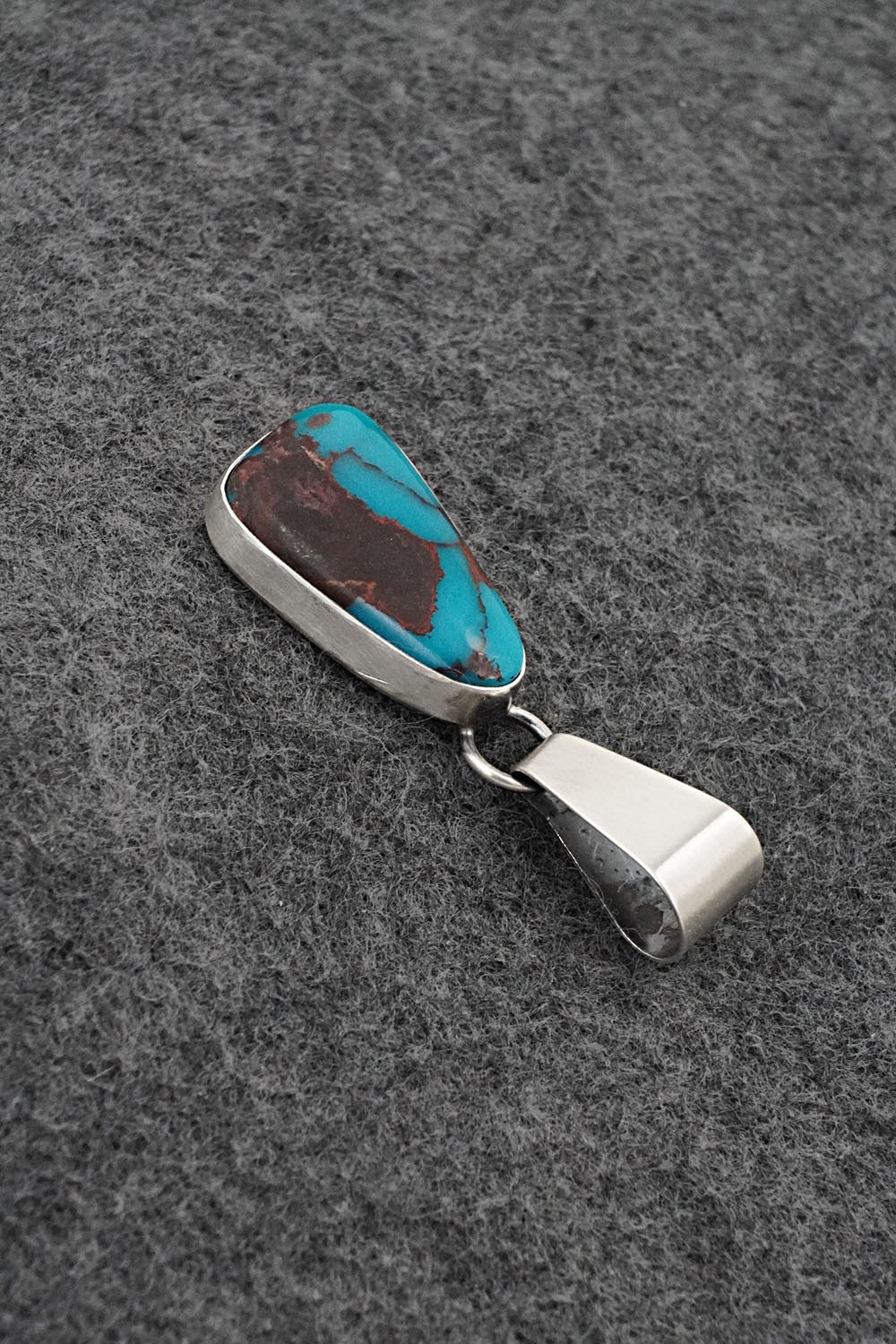 Turquoise & Sterling Silver Pendant - Rena Begay