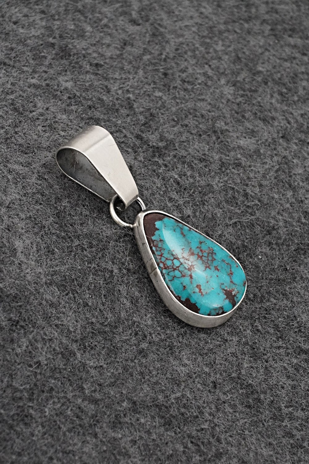 Turquoise & Sterling Silver Pendant - Rena Begay