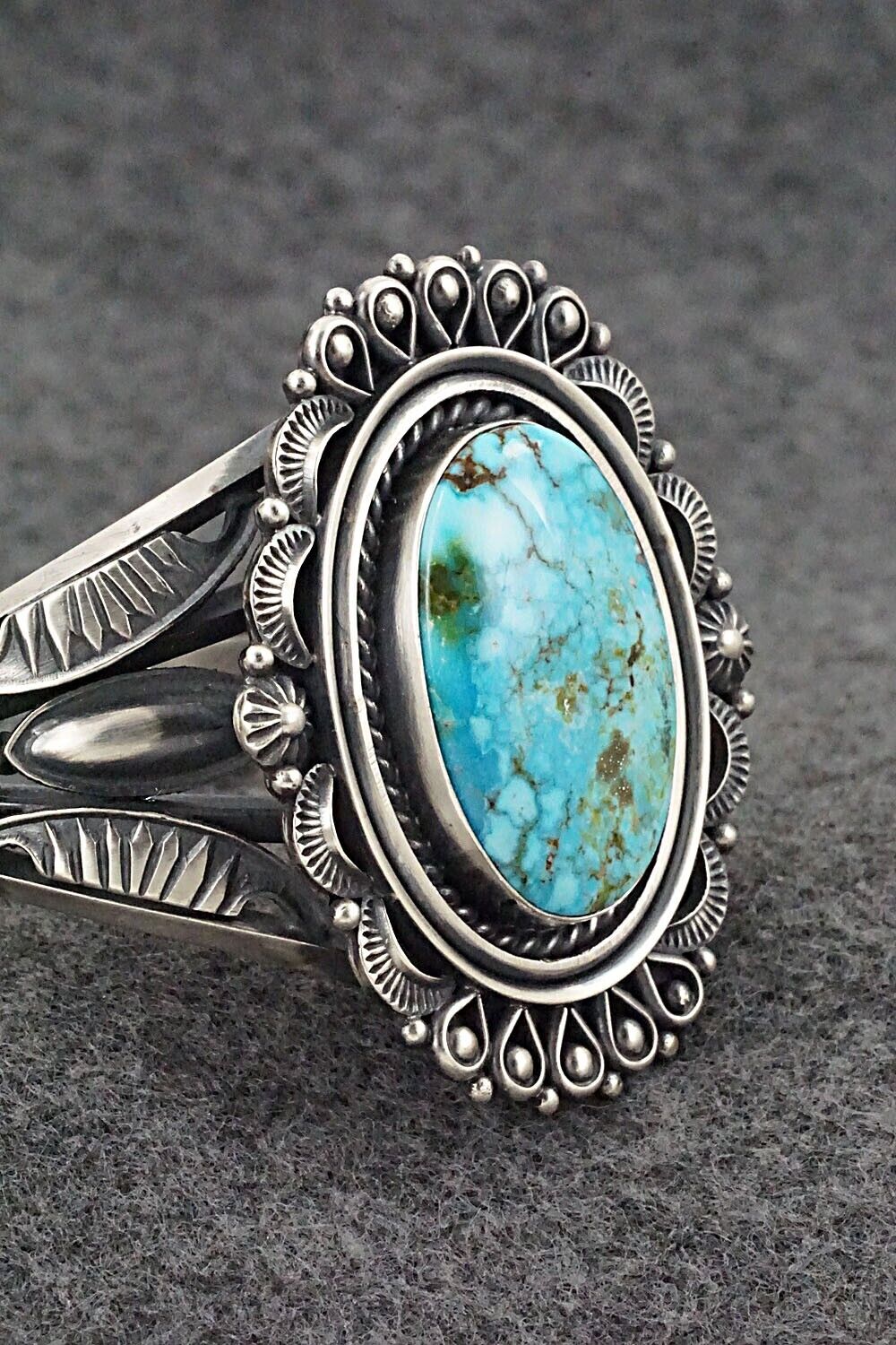 Turquoise & Sterling Silver Bracelet - Derrick Gordon