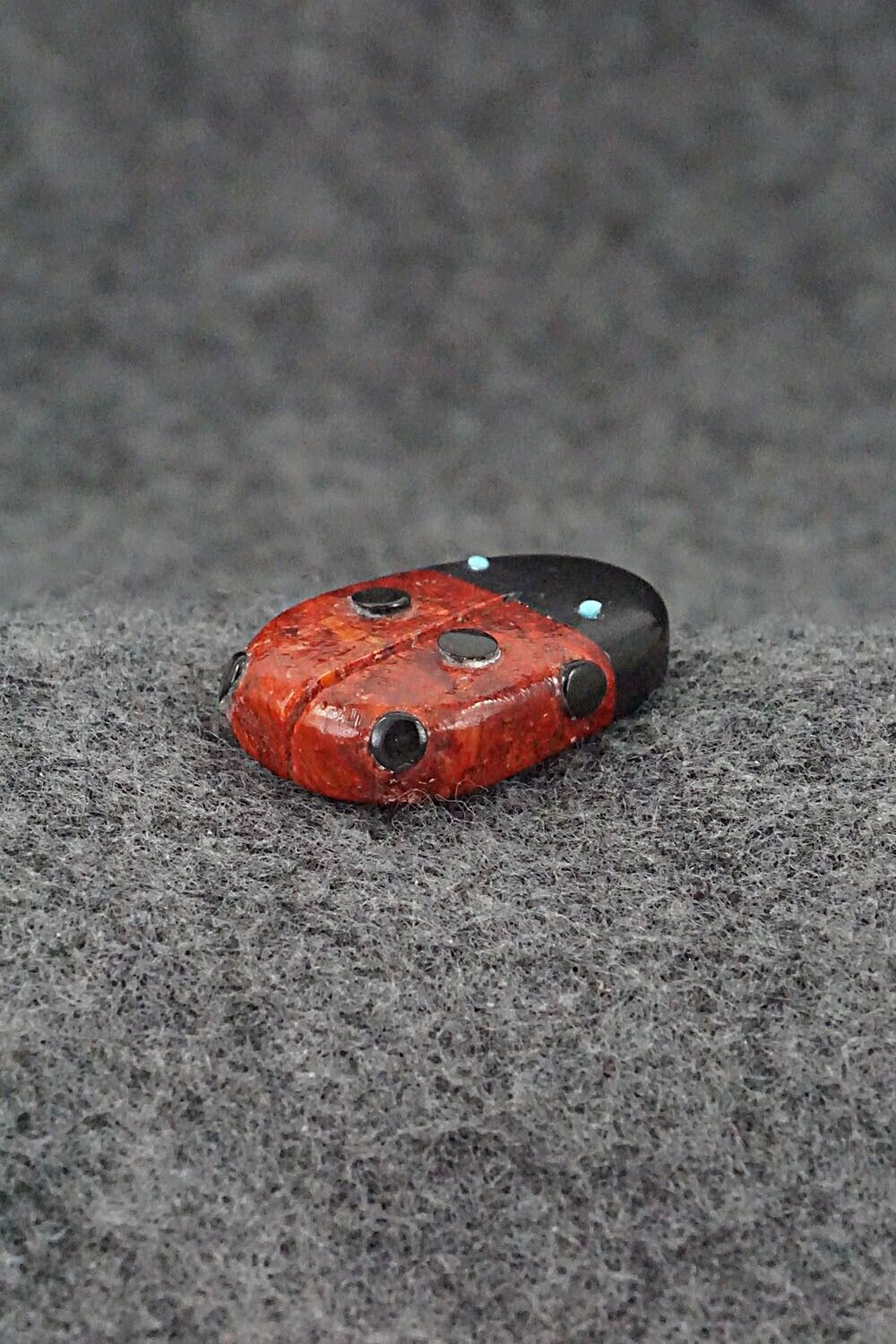 Ladybug Zuni Fetish Carving - Reynold Lunasee