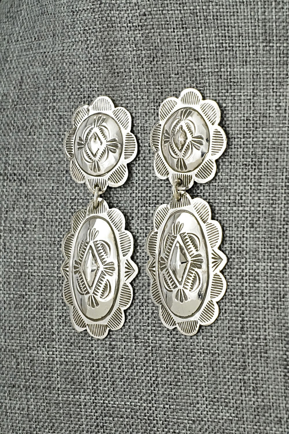 Sterling Silver Earrings - Bertha Begay