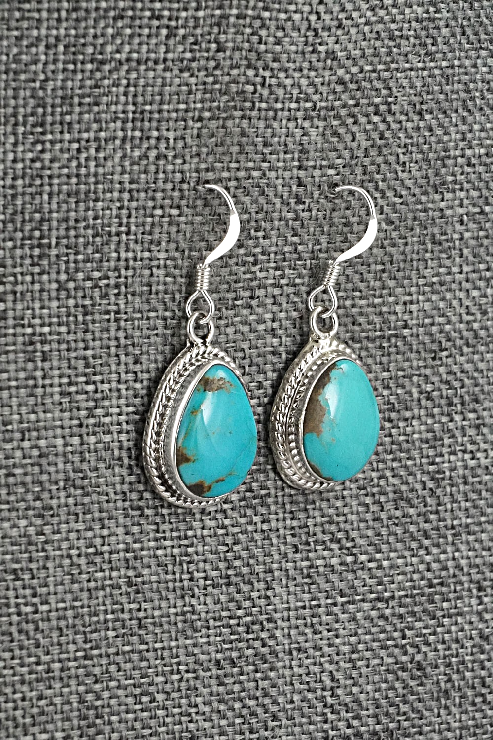 Turquoise & Sterling Silver Earrings - Sharon McCarthy