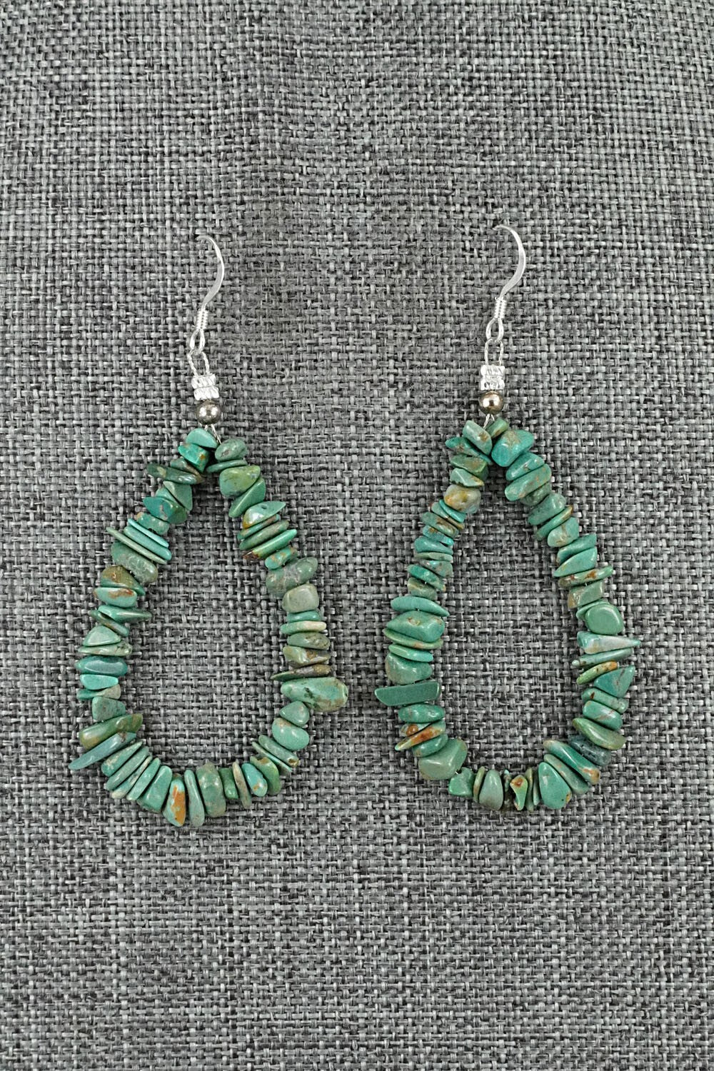 Turquoise & Sterling Silver Earrings - Doreen Jake