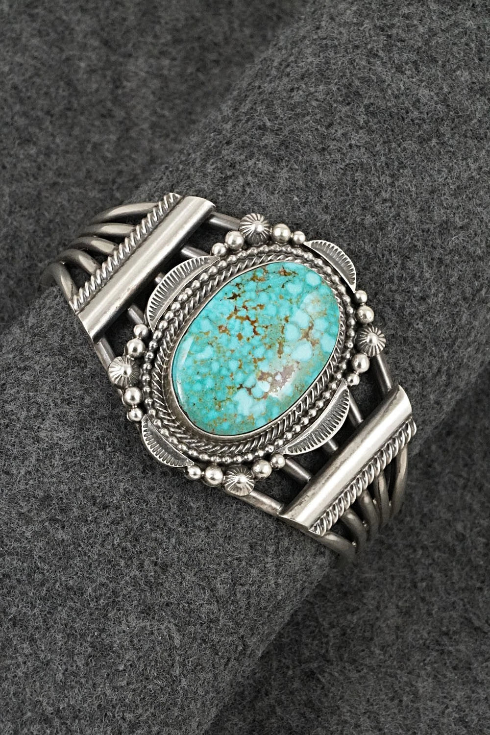 Turquoise & Sterling Silver Bracelet - Tom Lewis
