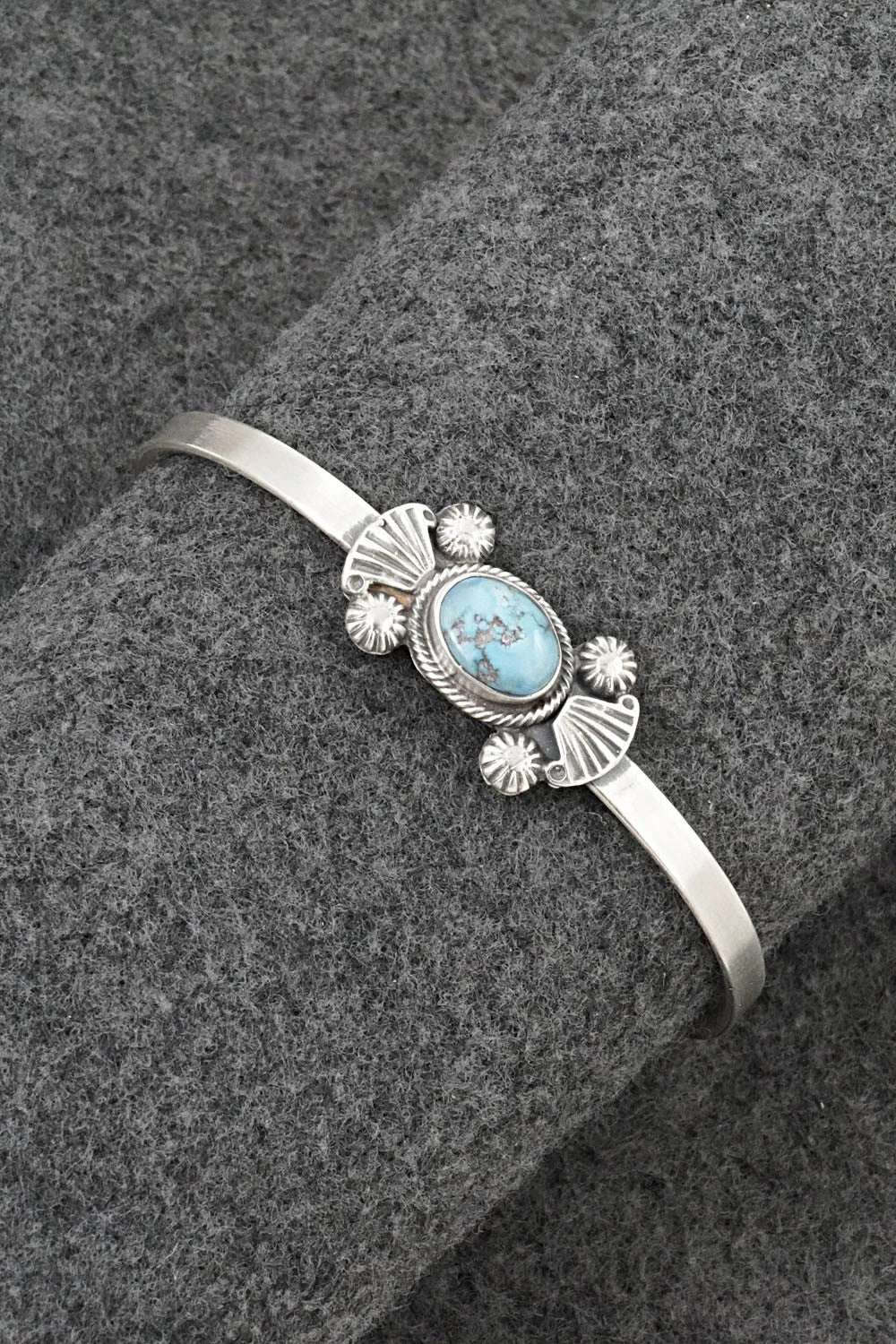 Turquoise & Sterling Silver Bracelet - Genevieve Francisco
