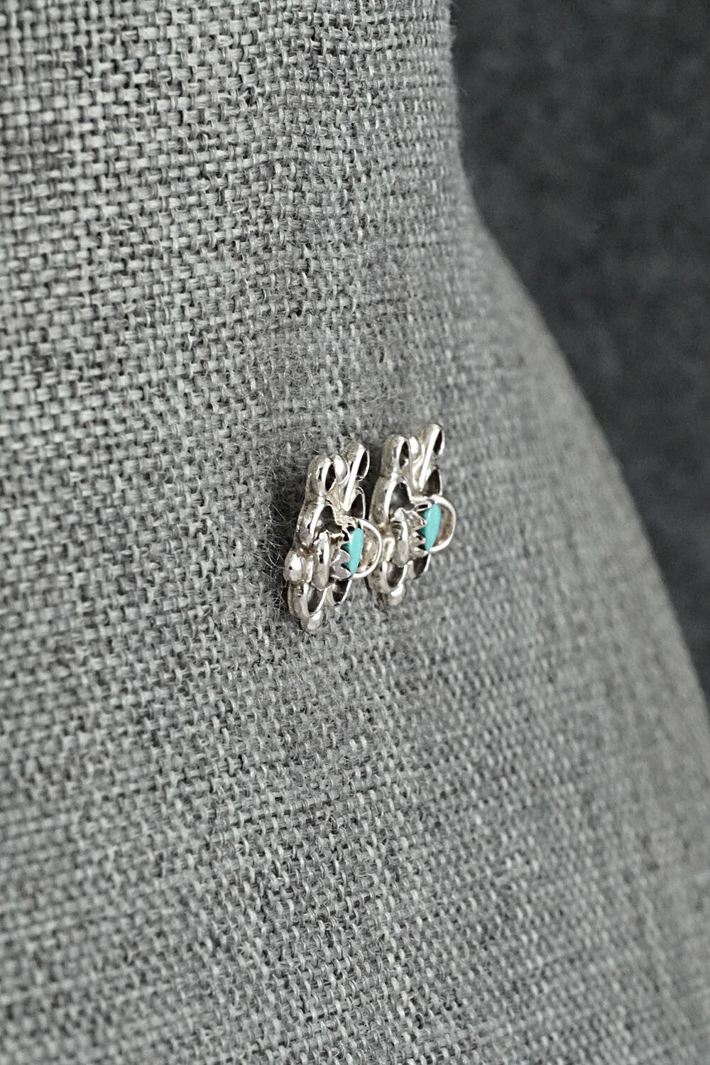 Turquoise & Sterling Silver Earrings - Carrie Wasela