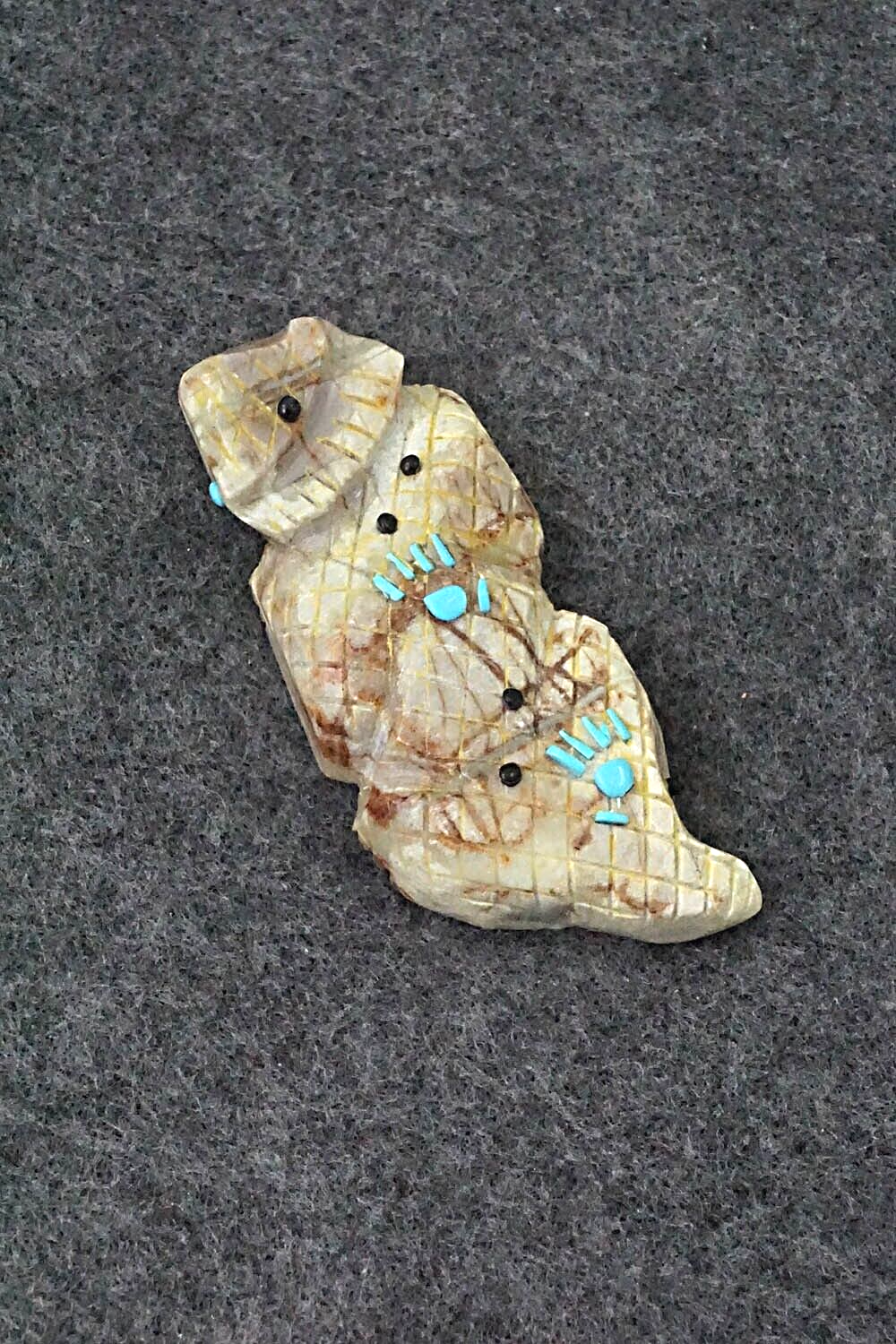 Horned Toad Zuni Fetish Carving - Danette Laate
