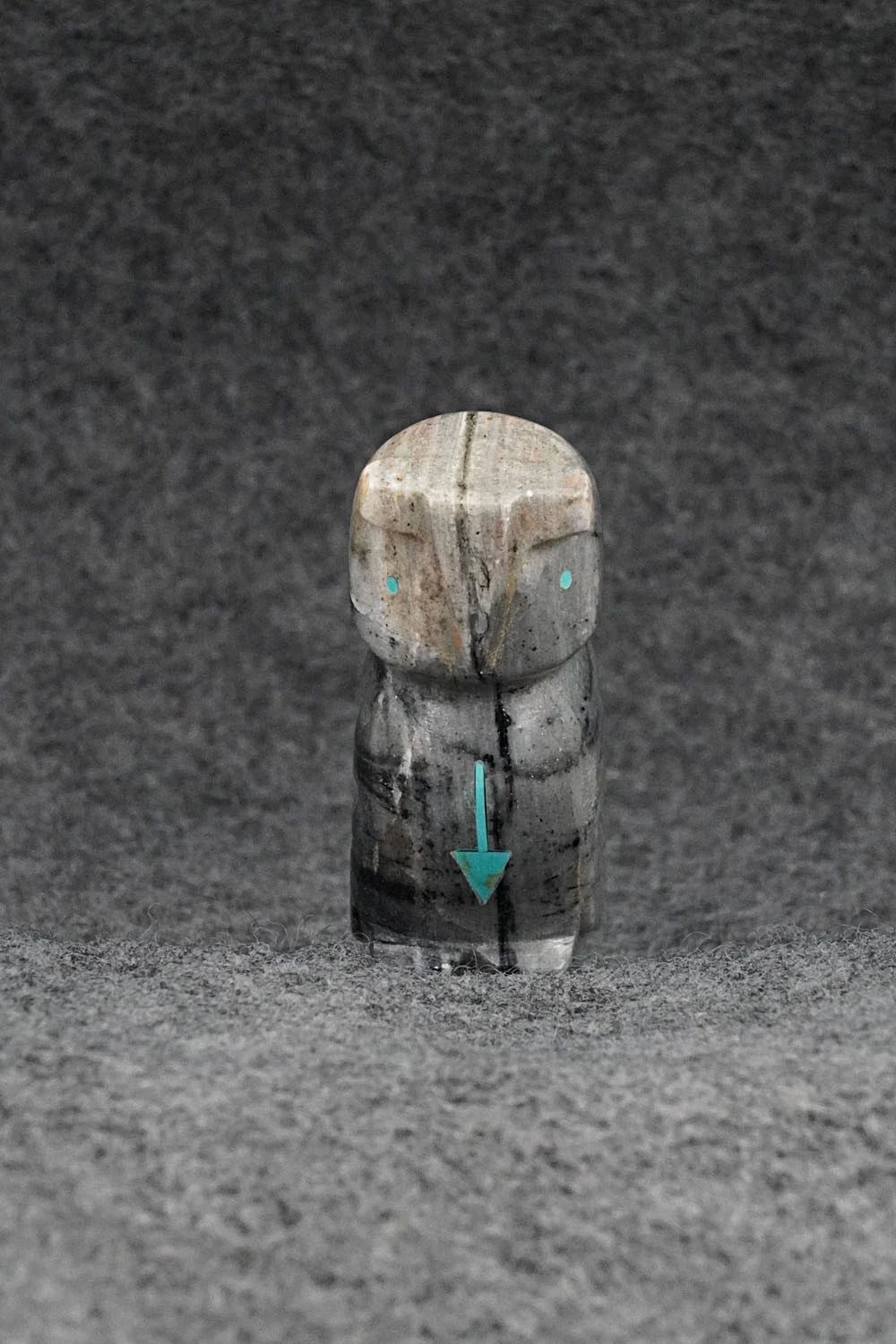 Owl Zuni Fetish Carving - Clay Panteah