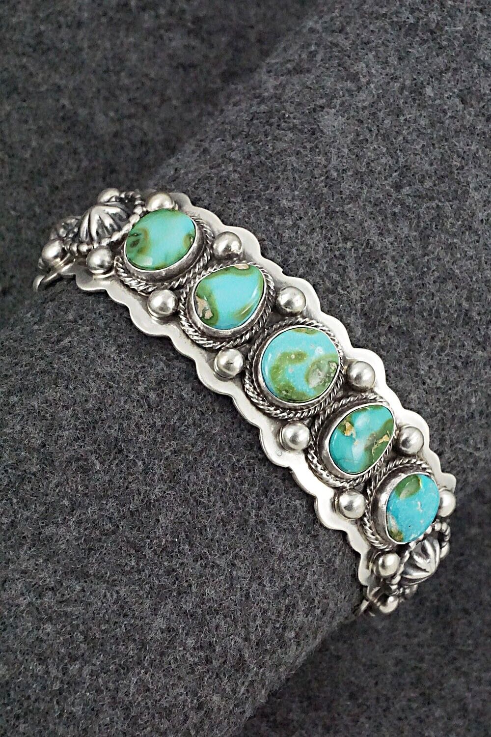 Turquoise & Sterling Silver Bracelet - Tom Lewis