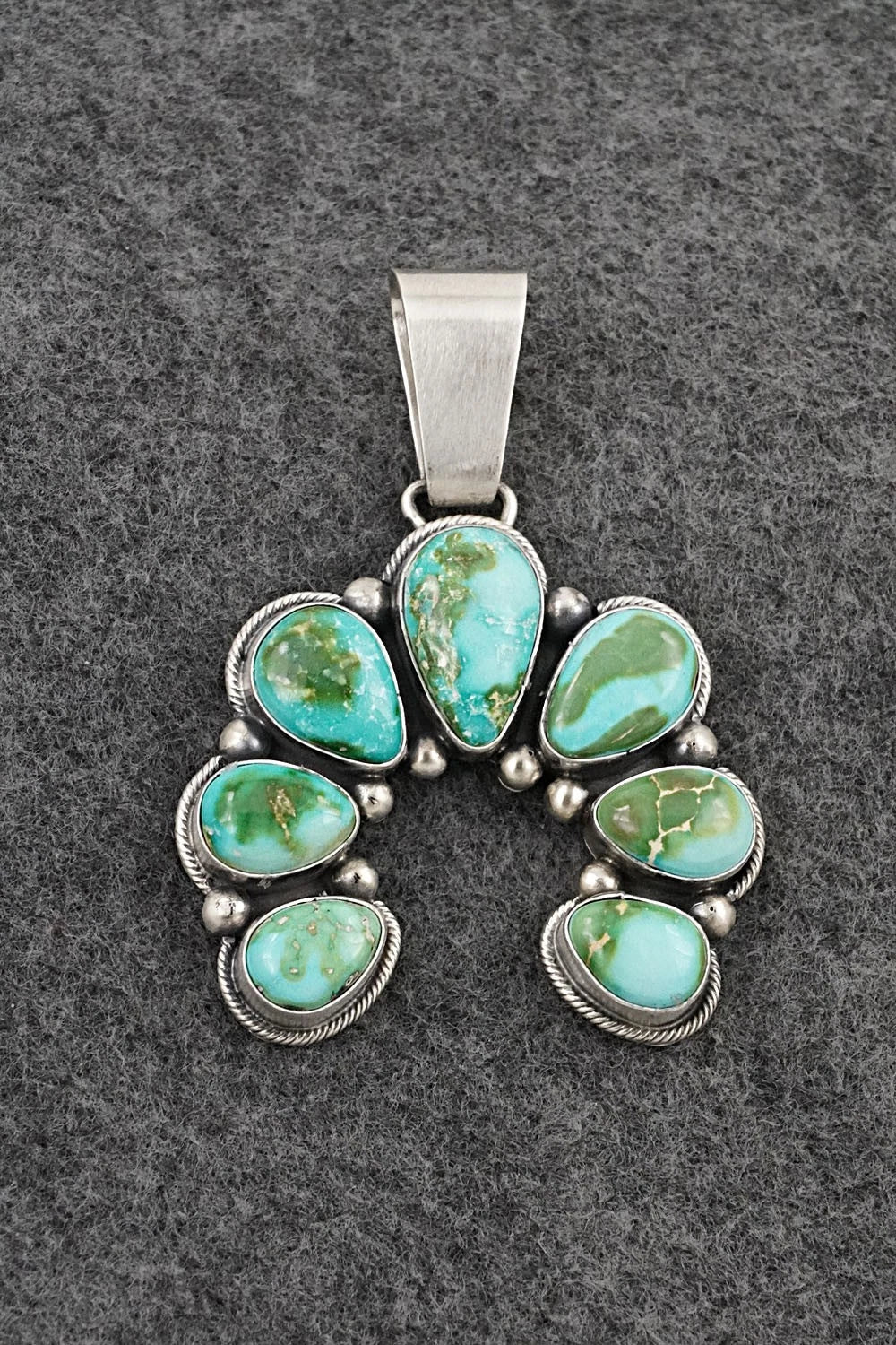 Turquoise & Sterling Silver Pendant - Paul Livingston