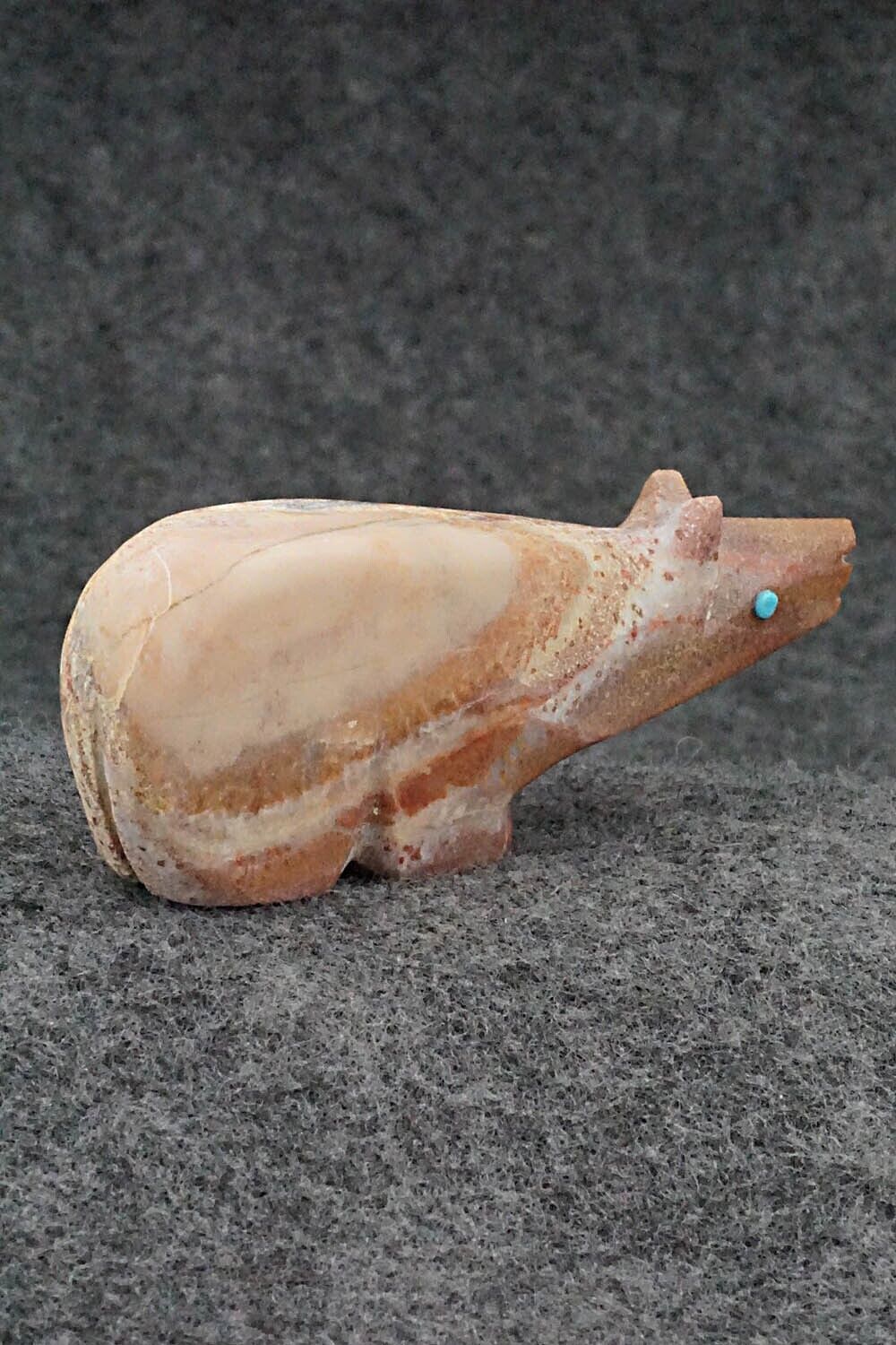 Bear Zuni Fetish Carving - Ronnie Lunasee