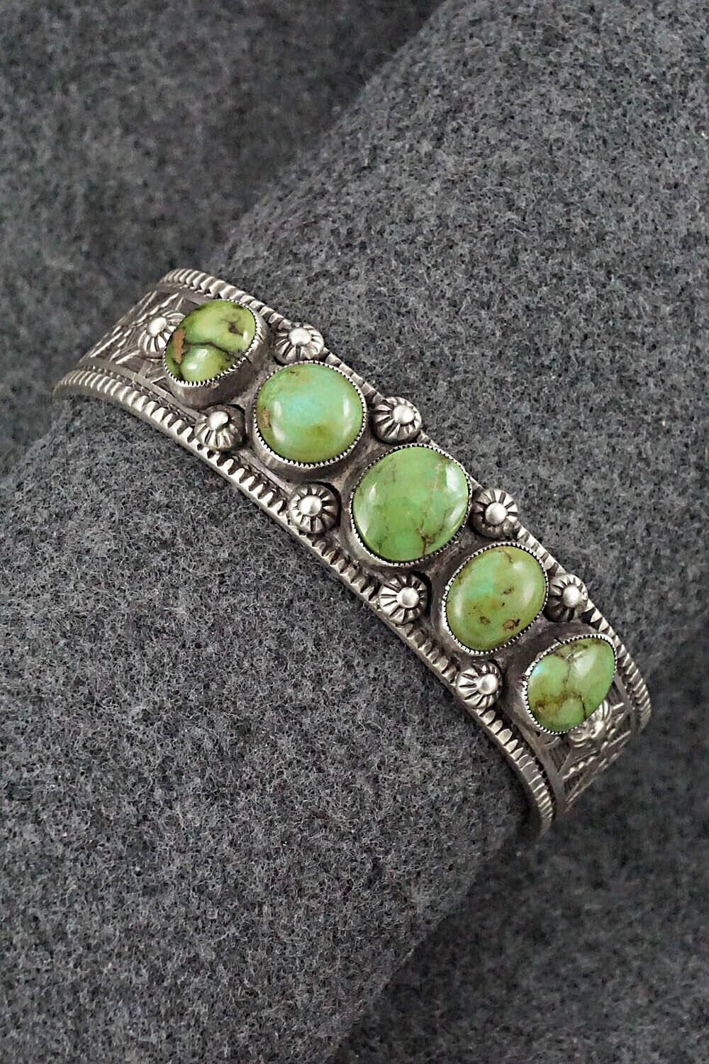 Turquoise and Sterling Silver Bracelet - Calvin Martinez