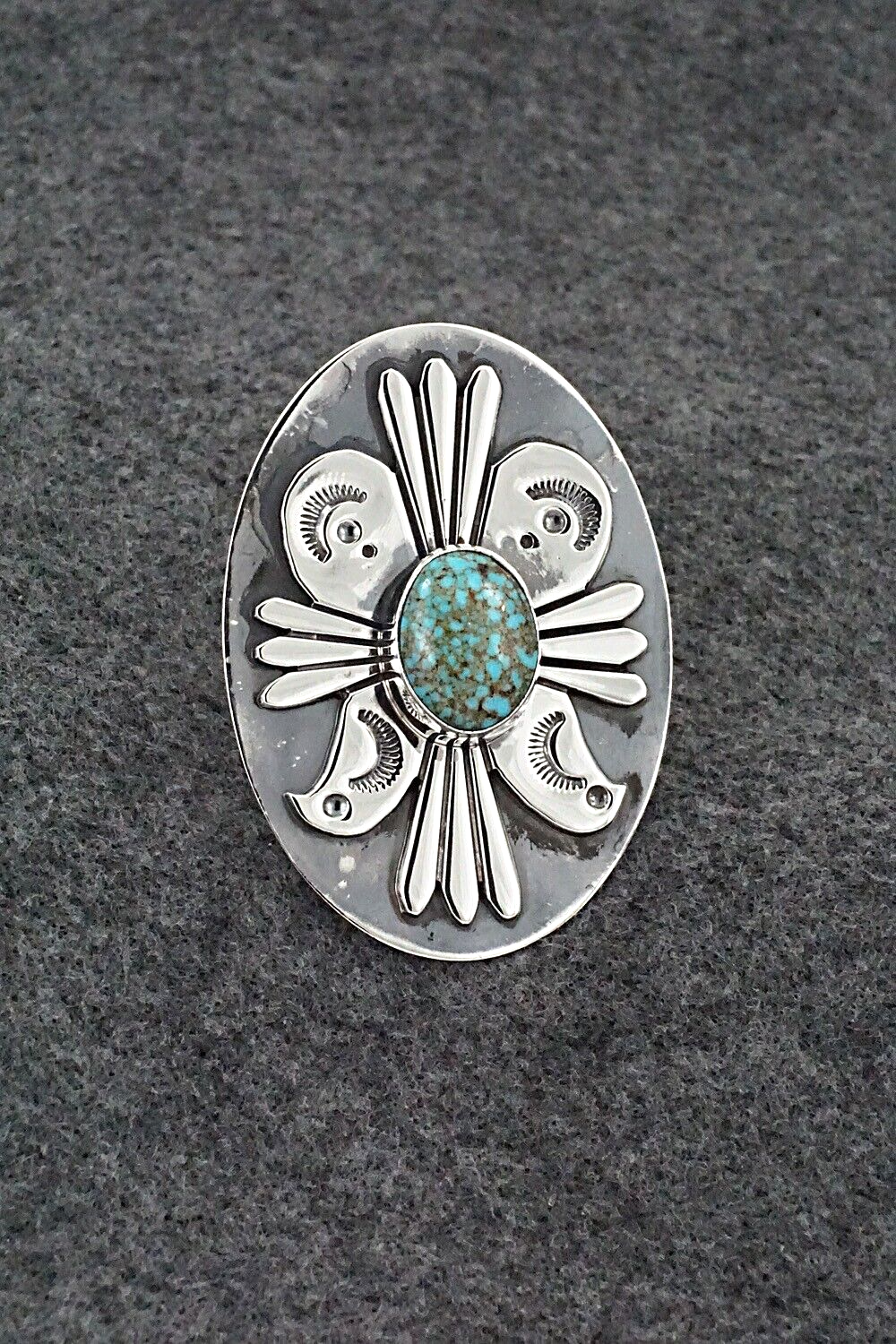 Turquoise & Sterling Silver Ring - Marita Benally - Size 7