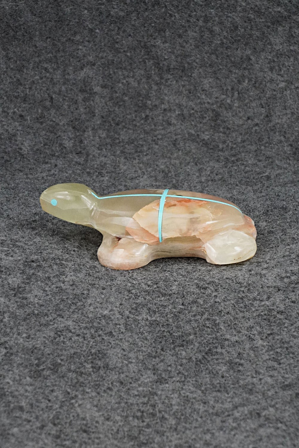Turtle Zuni Fetish Carving - Kenric Laiwakete
