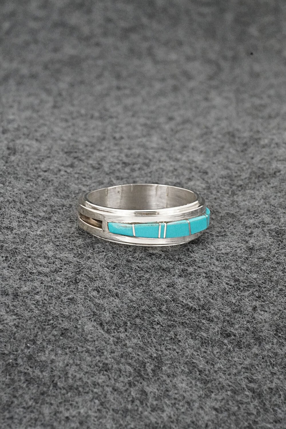 Turquoise & Sterling Silver Ring - Wilbert Muskett Jr. - Size 9