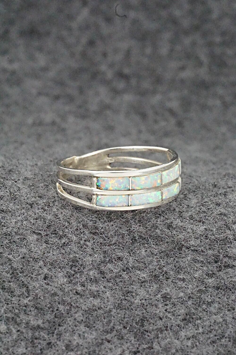 Opalite & Sterling Silver Ring - Claresse Kylestewa - Size 9.75