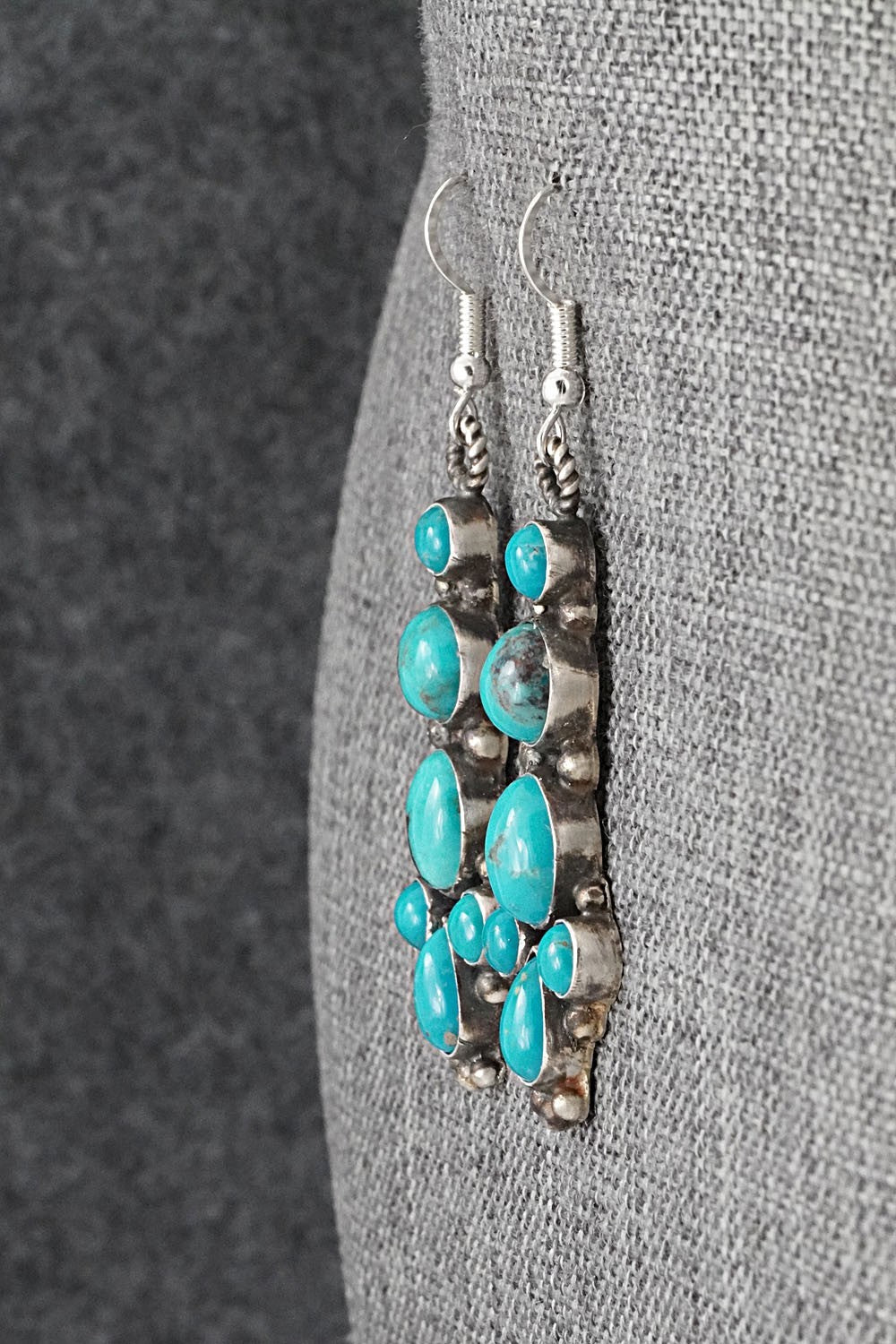 Turquoise & Sterling Silver Earrings - Devin Brown