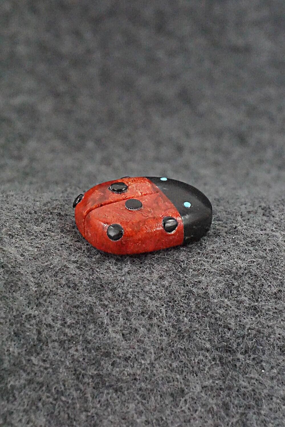 Ladybug Zuni Fetish Carving - Reynold Lunasee