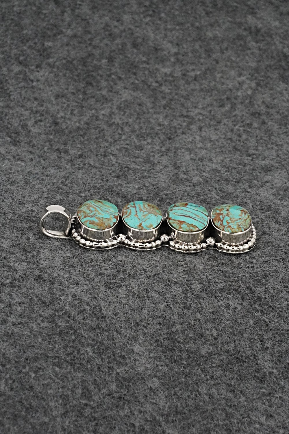 Turquoise & Sterling Silver Pendant - Marie Bahe
