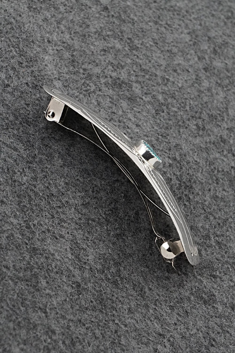 Turquoise & Sterling Silver Hair Barrette - Jolene Begay