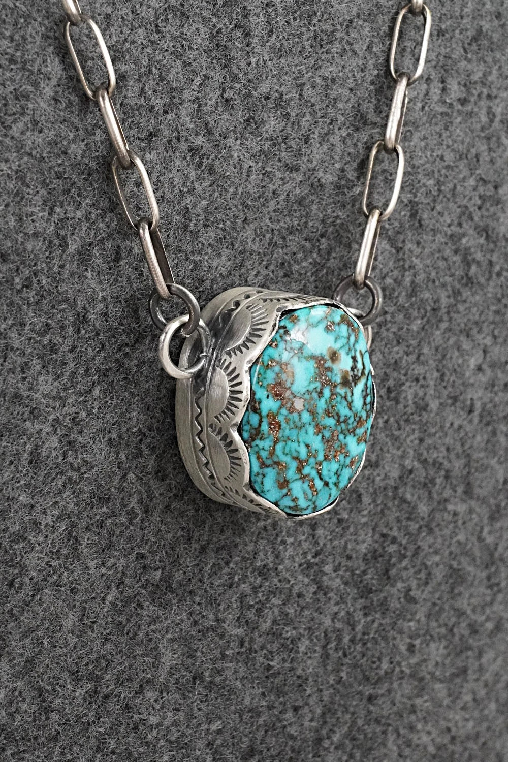 Turquoise & Sterling Silver Necklace - Randy Boyd
