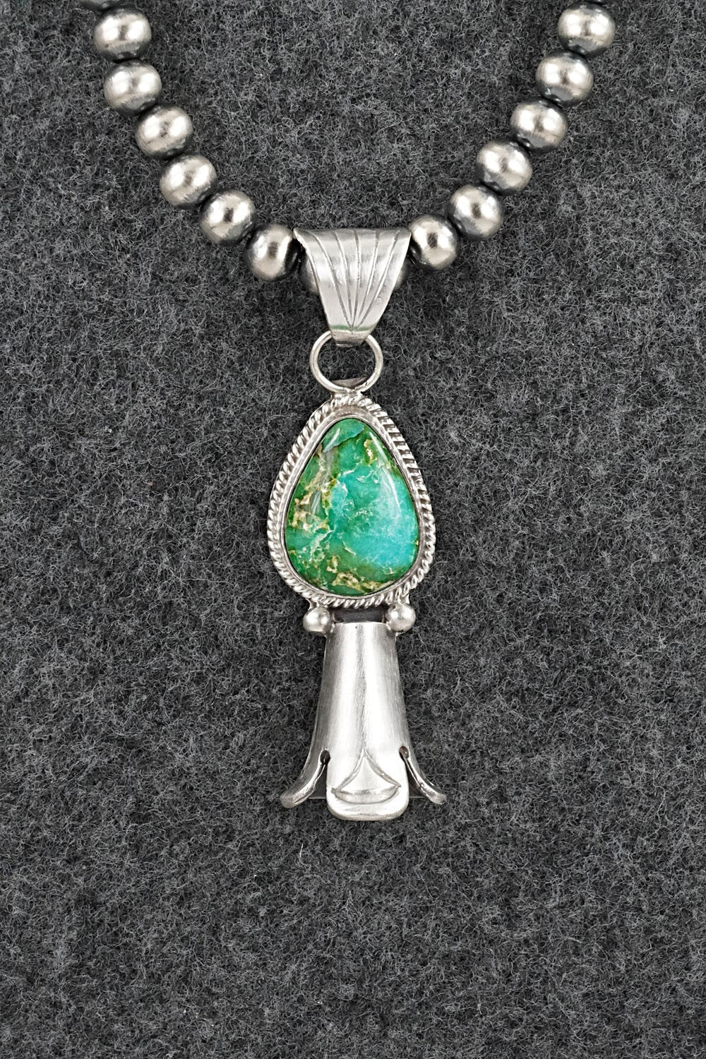 Turquoise & Sterling Silver Necklace - Samuel Yellowhair